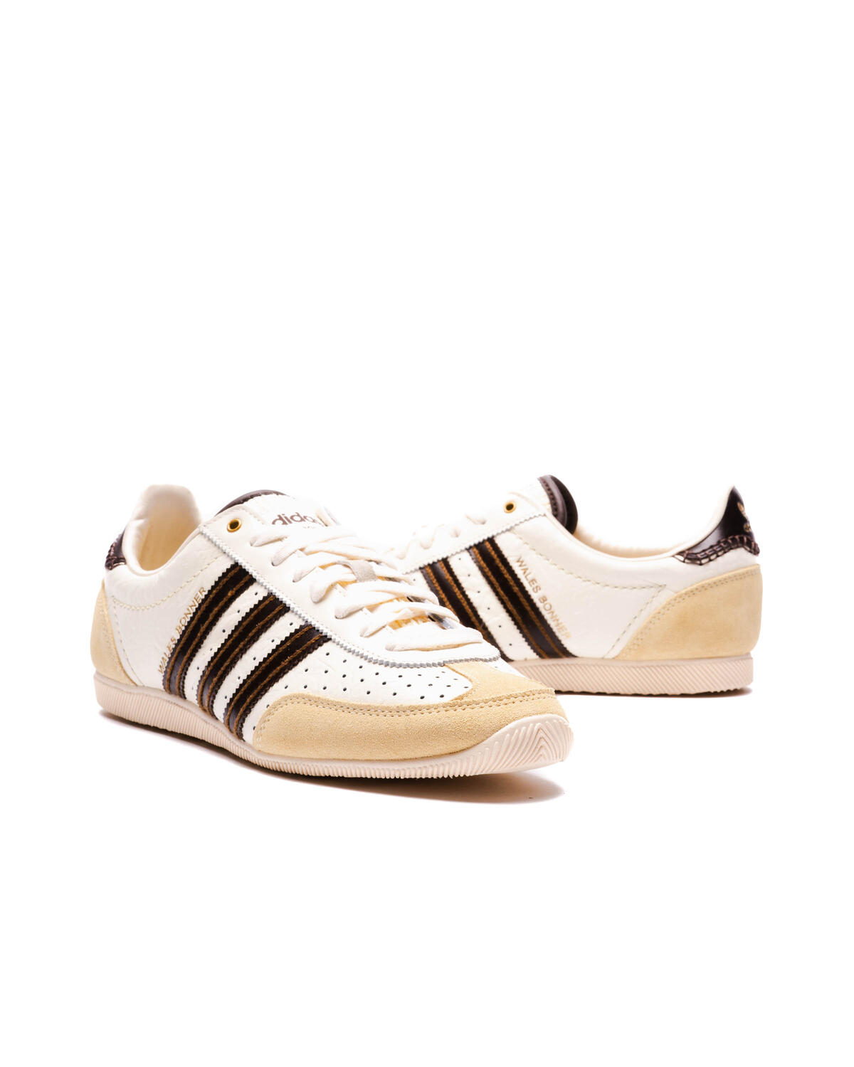 Adidas x Wales Bonner Mens WB Japan Shoes 'Cream White/Easy Yellow' - Image 5