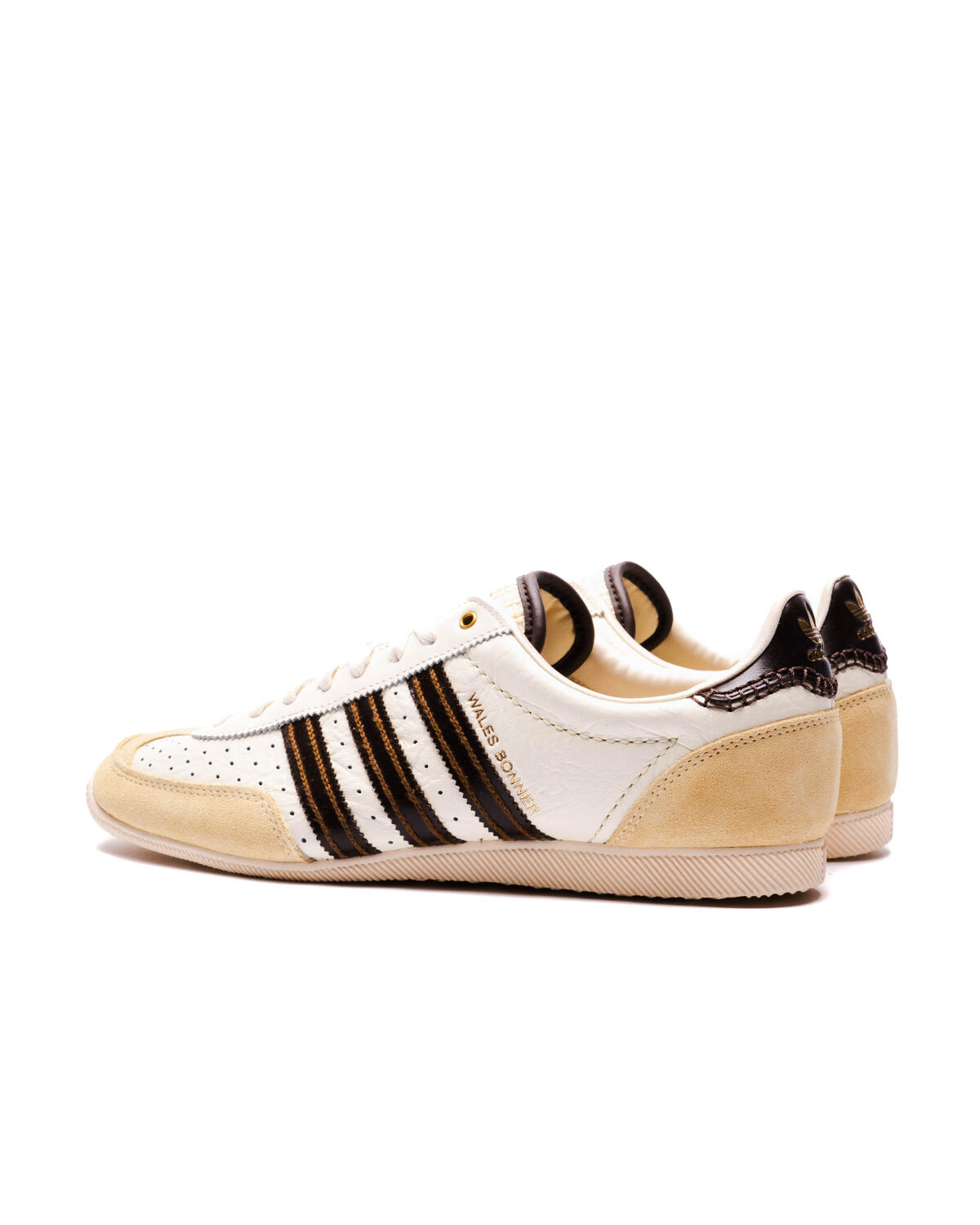 Adidas x Wales Bonner Mens WB Japan Shoes 'Cream White/Easy Yellow' - Image 4