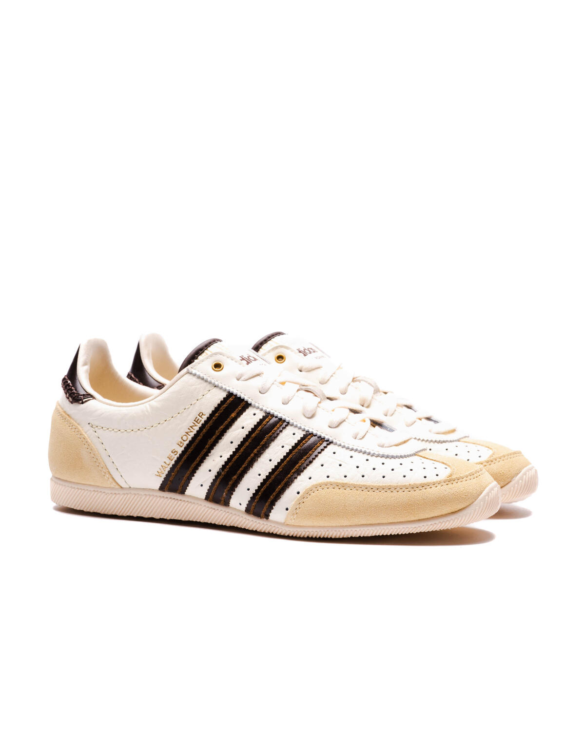 Adidas x Wales Bonner Mens WB Japan Shoes 'Cream White/Easy Yellow' - Image 3
