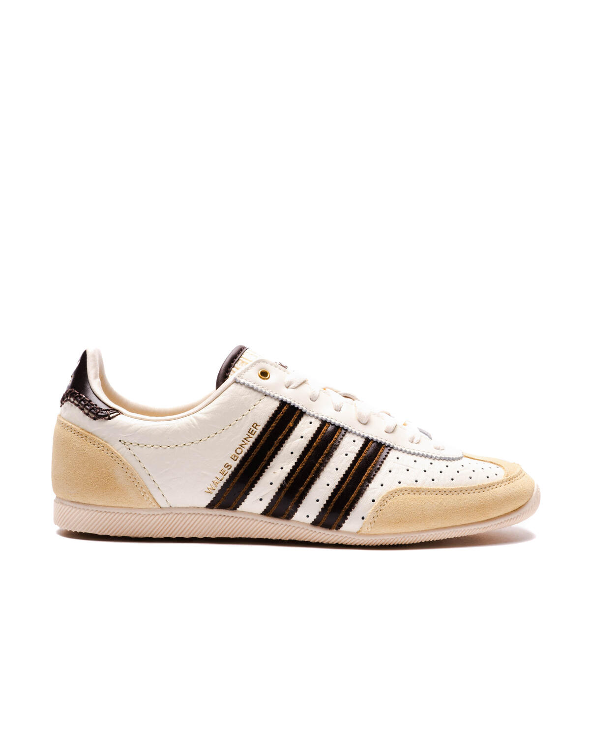 Adidas x Wales Bonner Mens WB Japan Shoes 'Cream White/Easy Yellow' - Image 2
