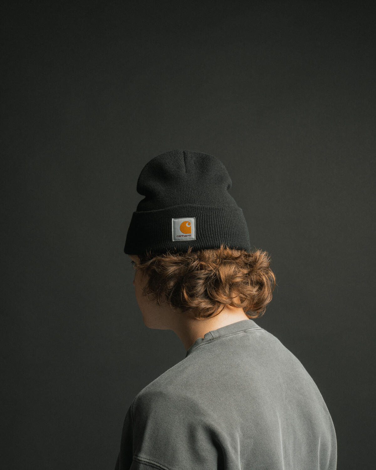 Carhartt WIP Acrylic Watch Beanie (Grey Heather) - Image 4
