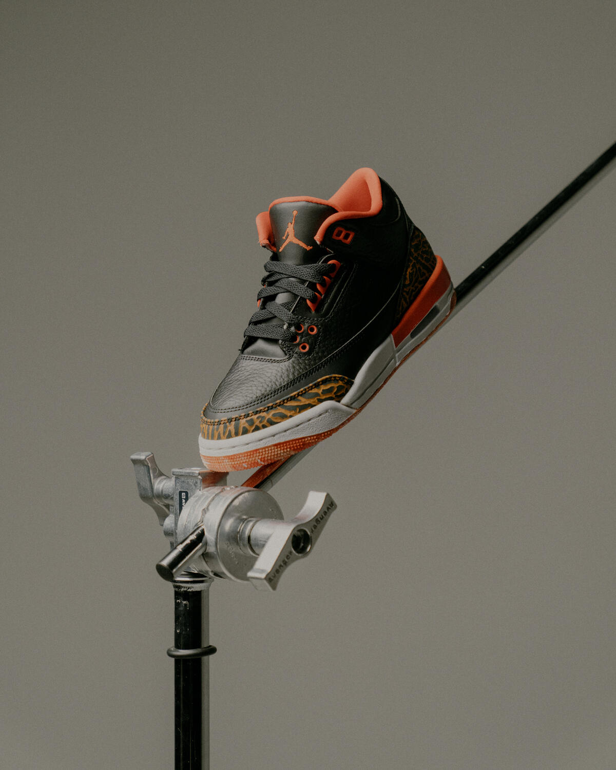 Air Jordan 3 Retro GS Black / Kumquat - Team Orange - White - Image 6