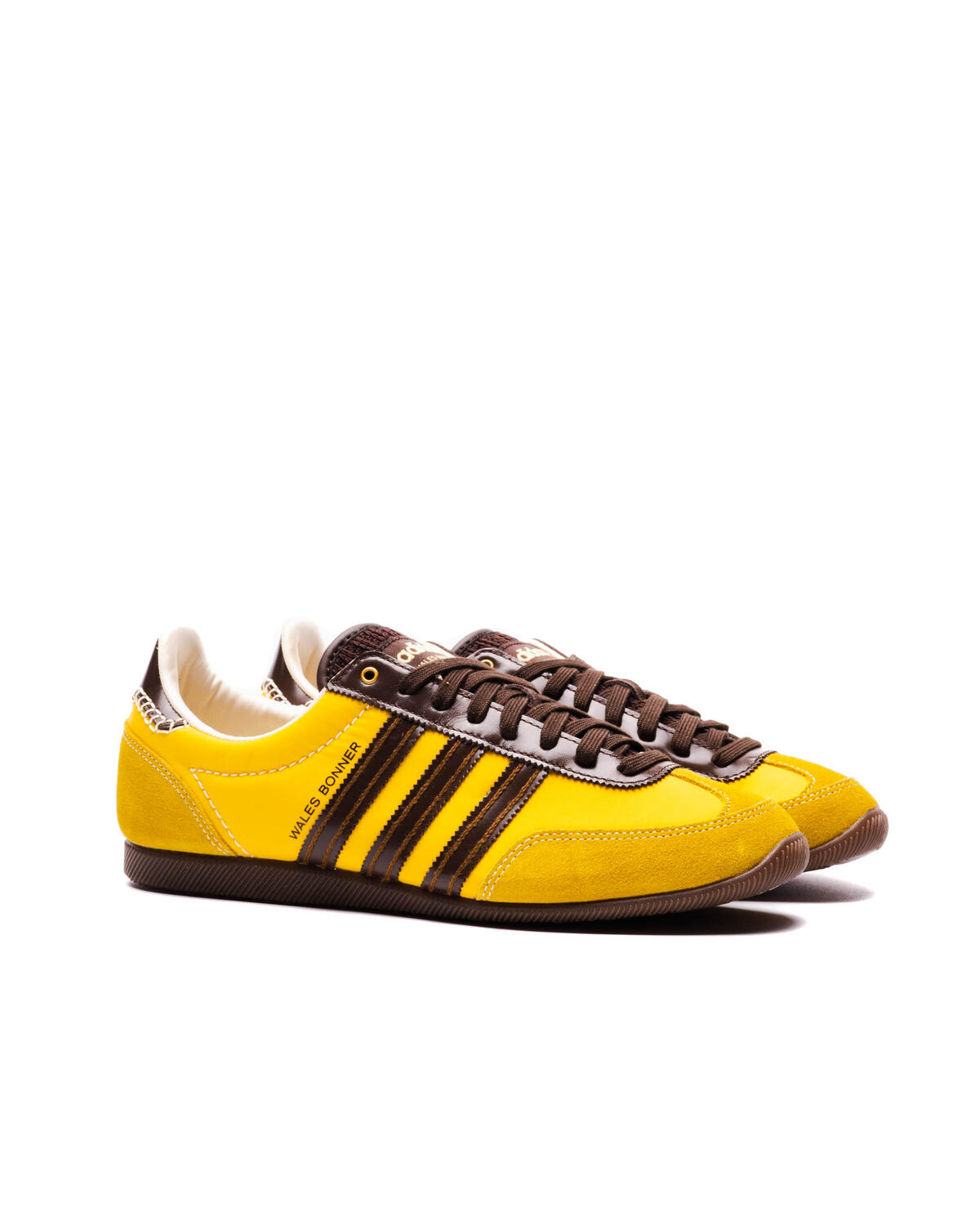 Adidas x Wales Bonner Mens WB Japan Shoes 'Hazy yellow/Brown' - Image 3