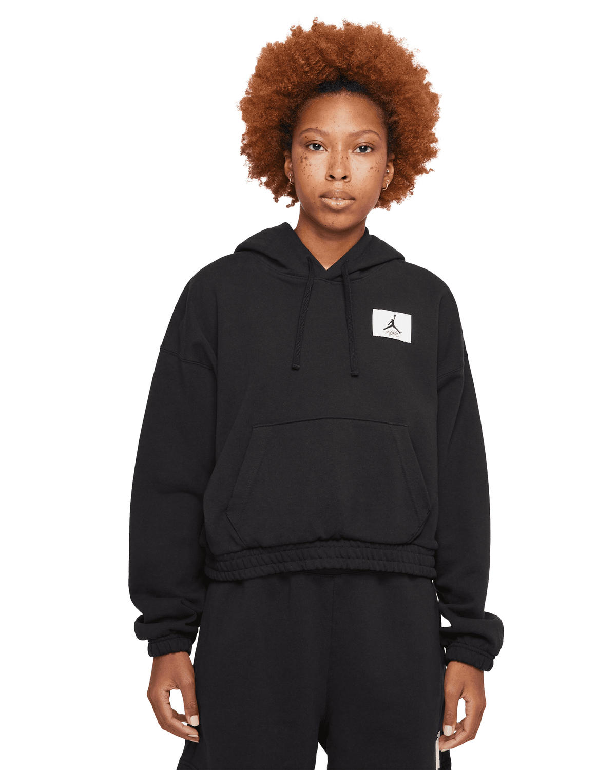 Jordan Fleece Hoodie Black - Image 6