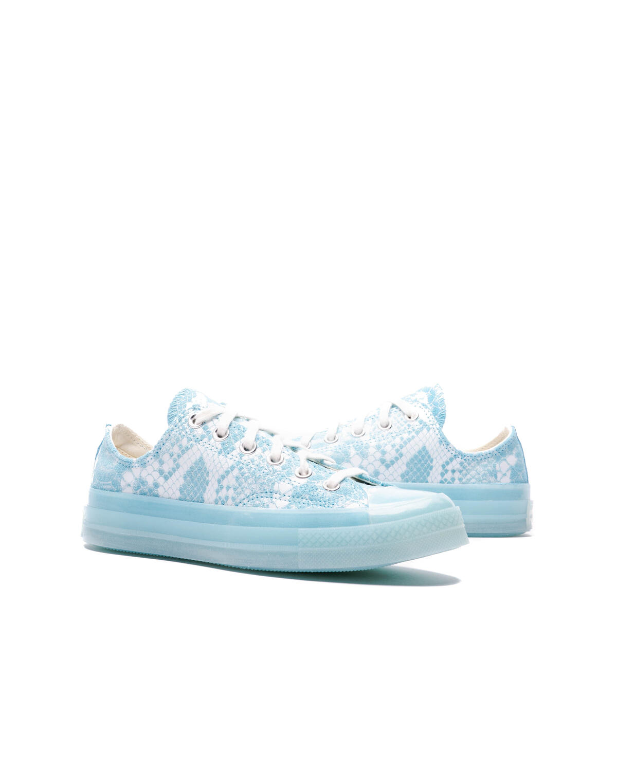 Converse x Golf Wang Python x Golf Wang Chuck 70 OX Python - Vintage White / Blue Topaz - Image 11