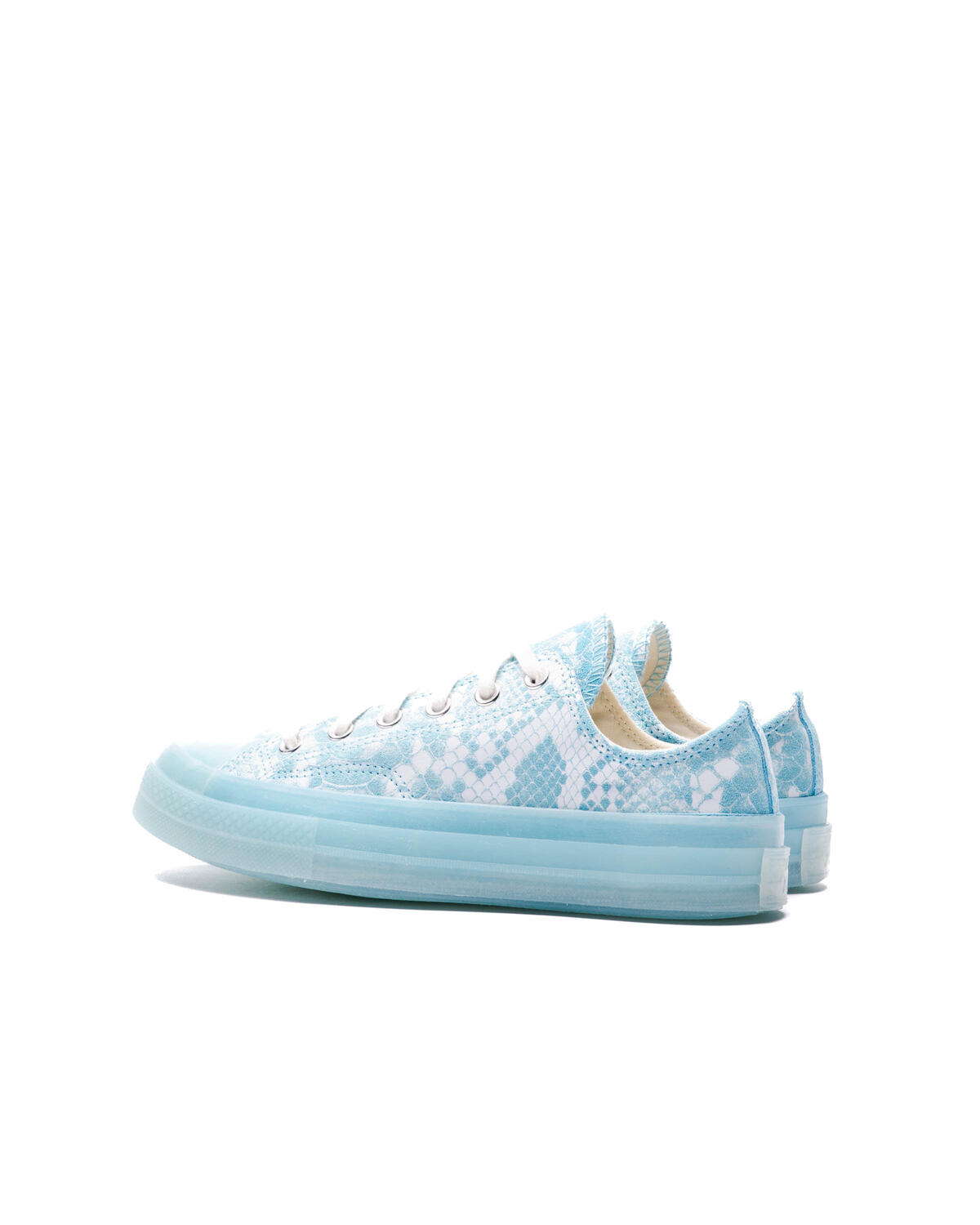 Converse x Golf Wang Python x Golf Wang Chuck 70 OX Python - Vintage White / Blue Topaz - Image 10