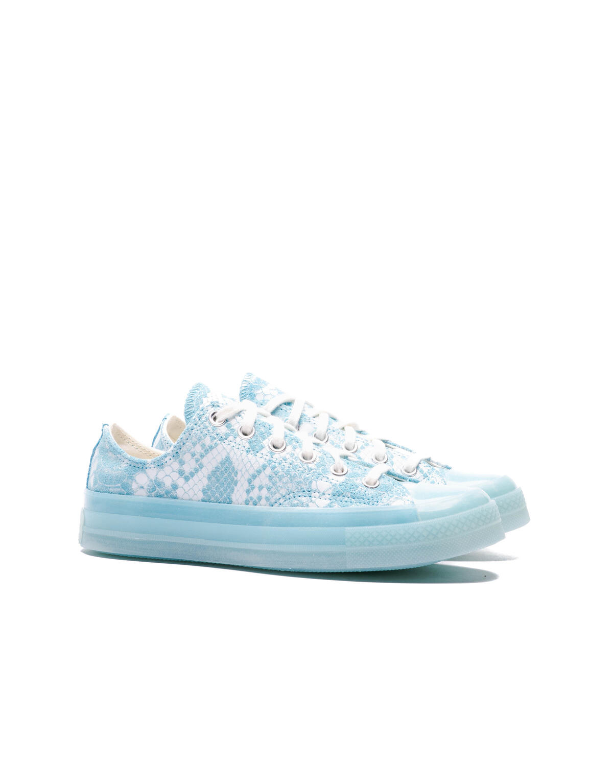 Converse x Golf Wang Python x Golf Wang Chuck 70 OX Python - Vintage White / Blue Topaz - Image 9