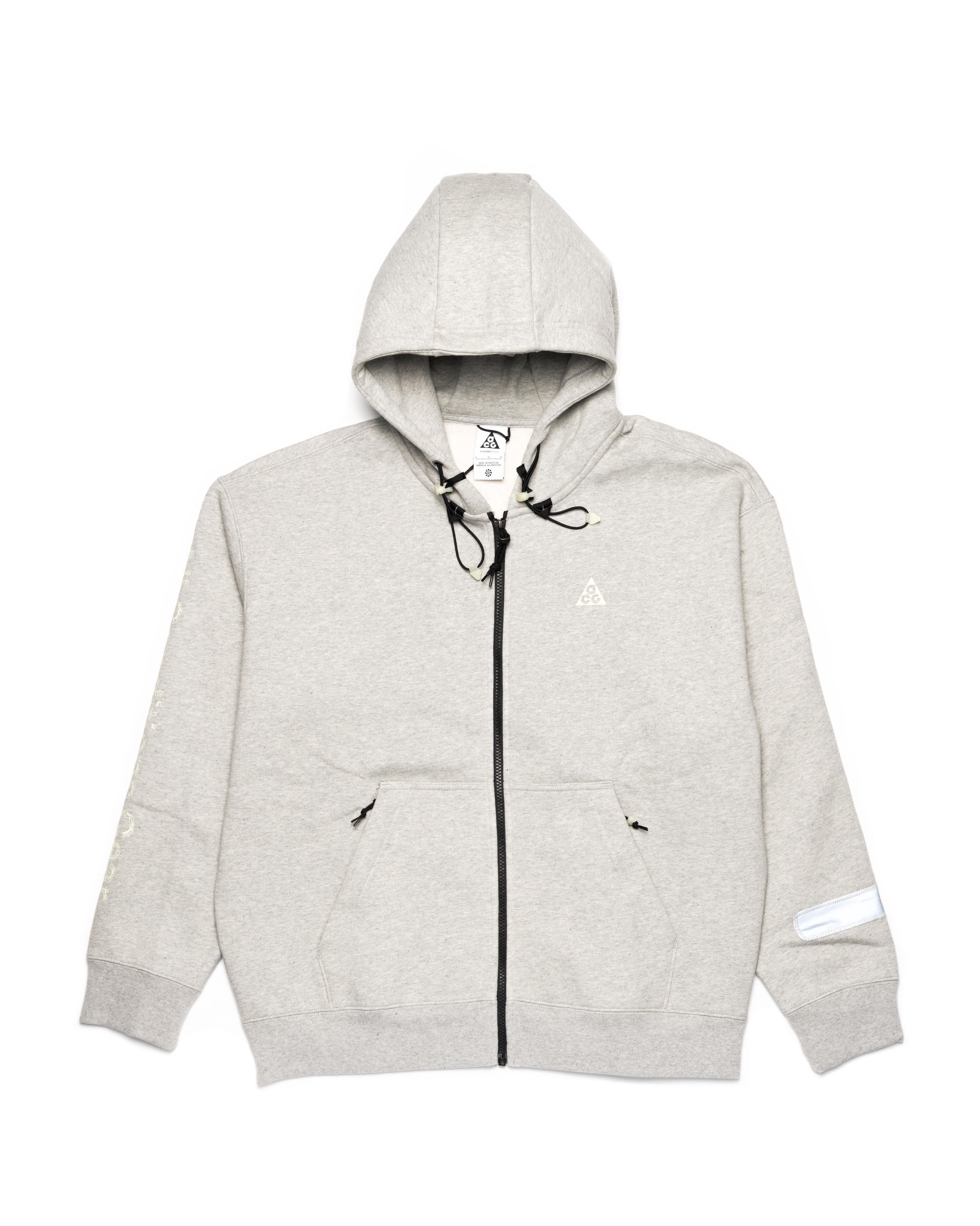 NIKE ACG◇ジップパーカー/L/コットン/GRY/DM4249-050/ACG TF AIRORA 
