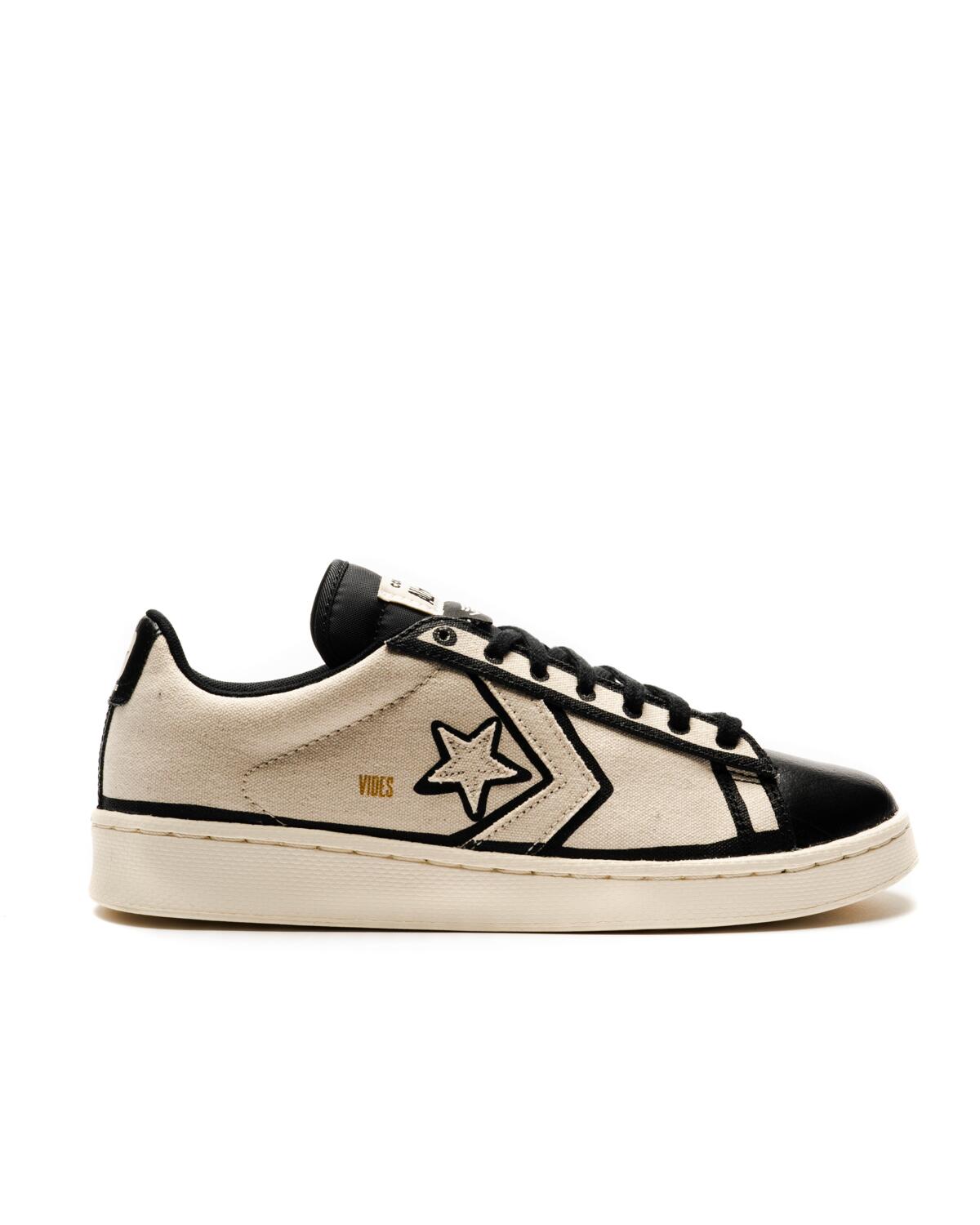 Converse x Joshua Vides Mens Pro Leather OX Shoes 'Natural Ivory/Black/White' - Image 19