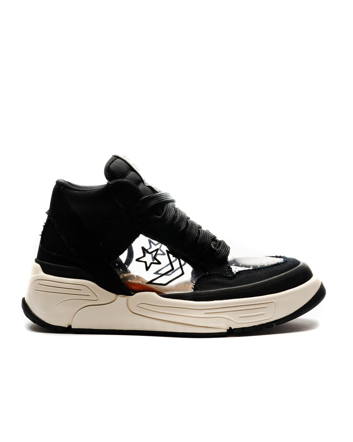 Converse x Joshua Vides Weapon CX x Joshua Vides Mens Weapon CX Hi Shoes 'Black/Clear/Rutabaga' - Image 19