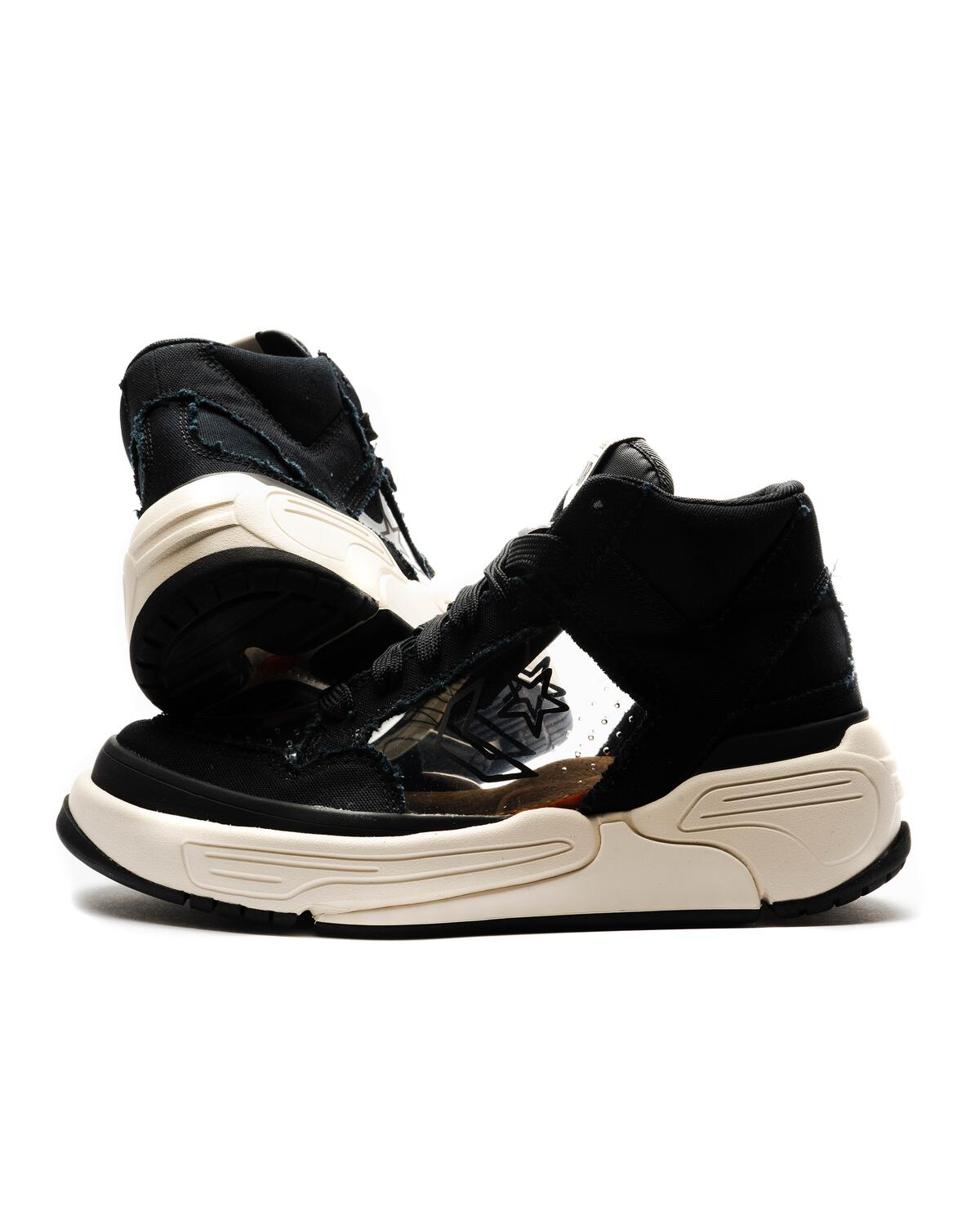 Converse x Joshua Vides Weapon CX x Joshua Vides Mens Weapon CX Hi Shoes 'Black/Clear/Rutabaga' - Image 22