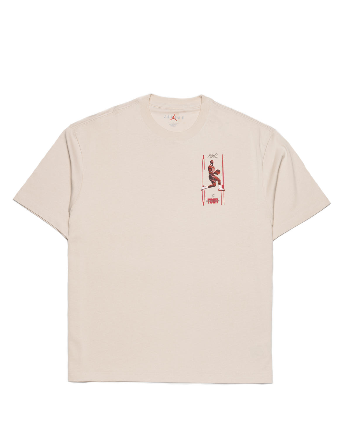 Air Jordan Mens Flight Heritage '85 T-Shirt 'Lt Orewood Brn' - Image 2