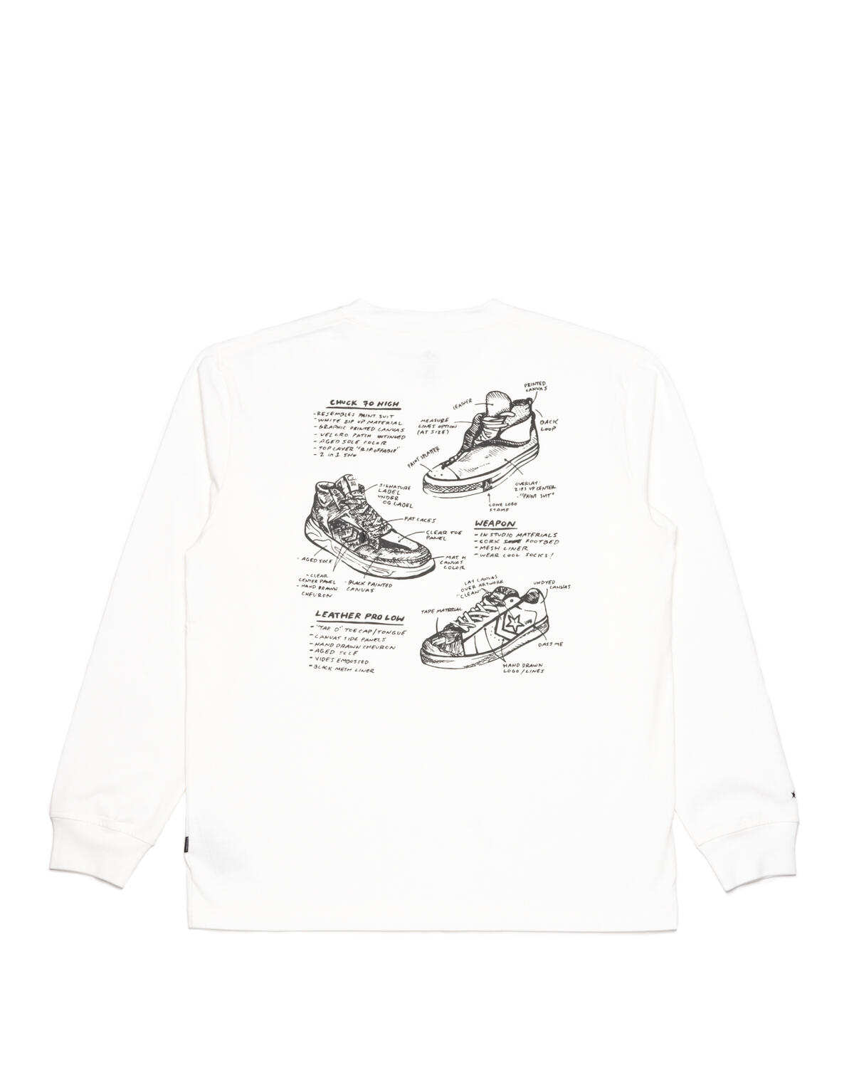 Converse x Josh Vides Long Sleeve Pocket Tee - Image 3