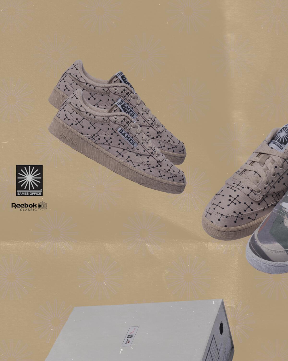 Reebok x Eames Mens Club C 85 Shoes 'Modern Beige' - Image 15