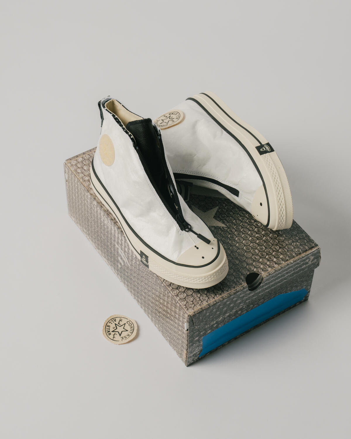 Converse x Joshua Vides Chuck '70 Hi - White/Black/Black - Image 25