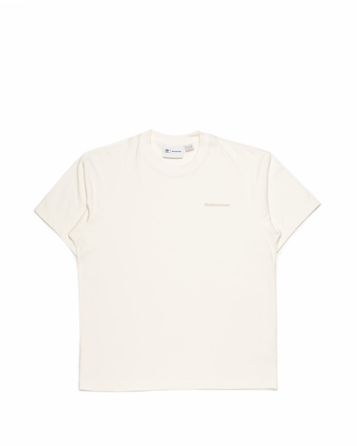 Adidas Pharrell Williams Basics Tee in Off White - Image 2