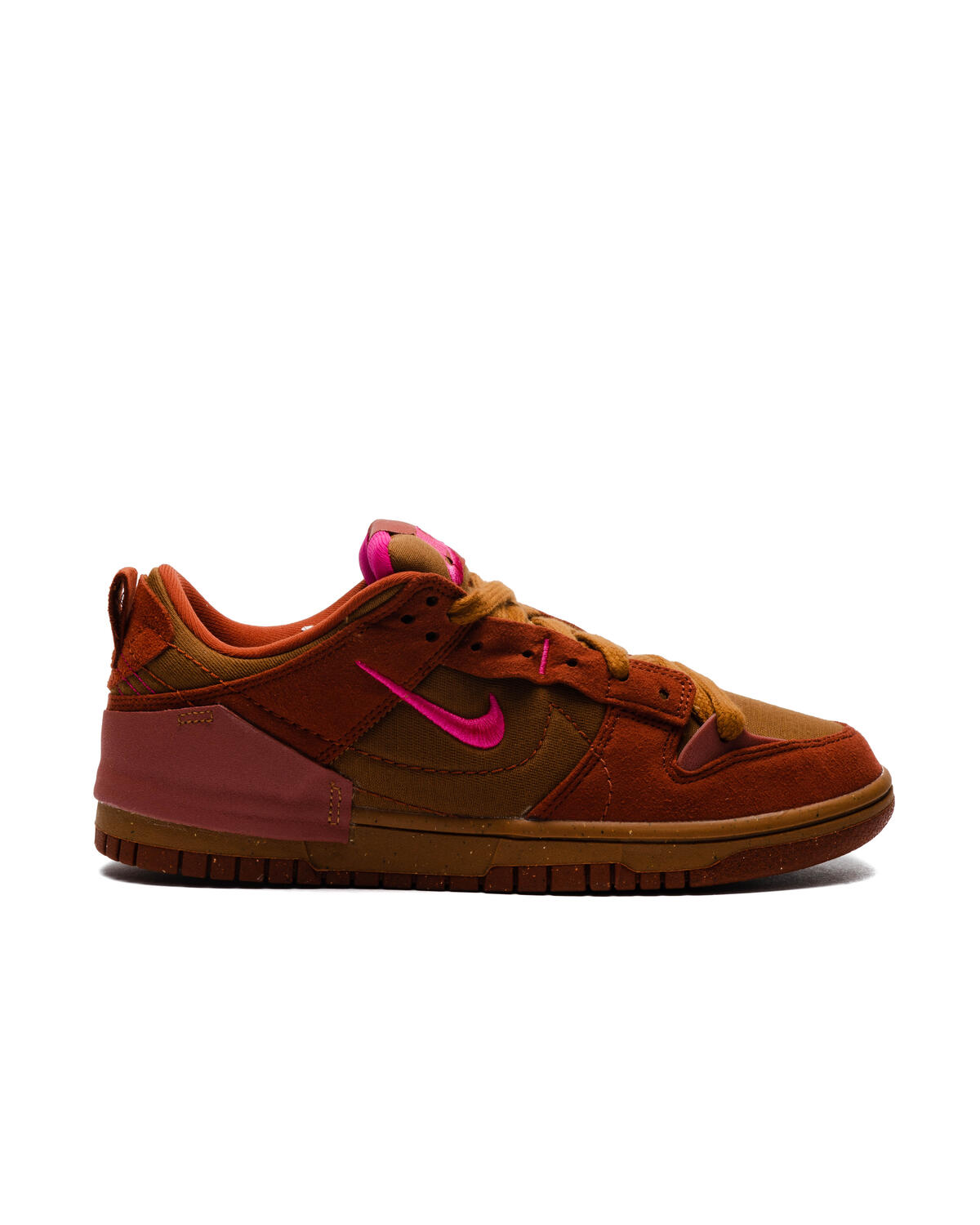 Nike Dunk Low Disrupt 2 Desert Bronze / Pink Prime - Rugged Orange (Women's) - Image 2