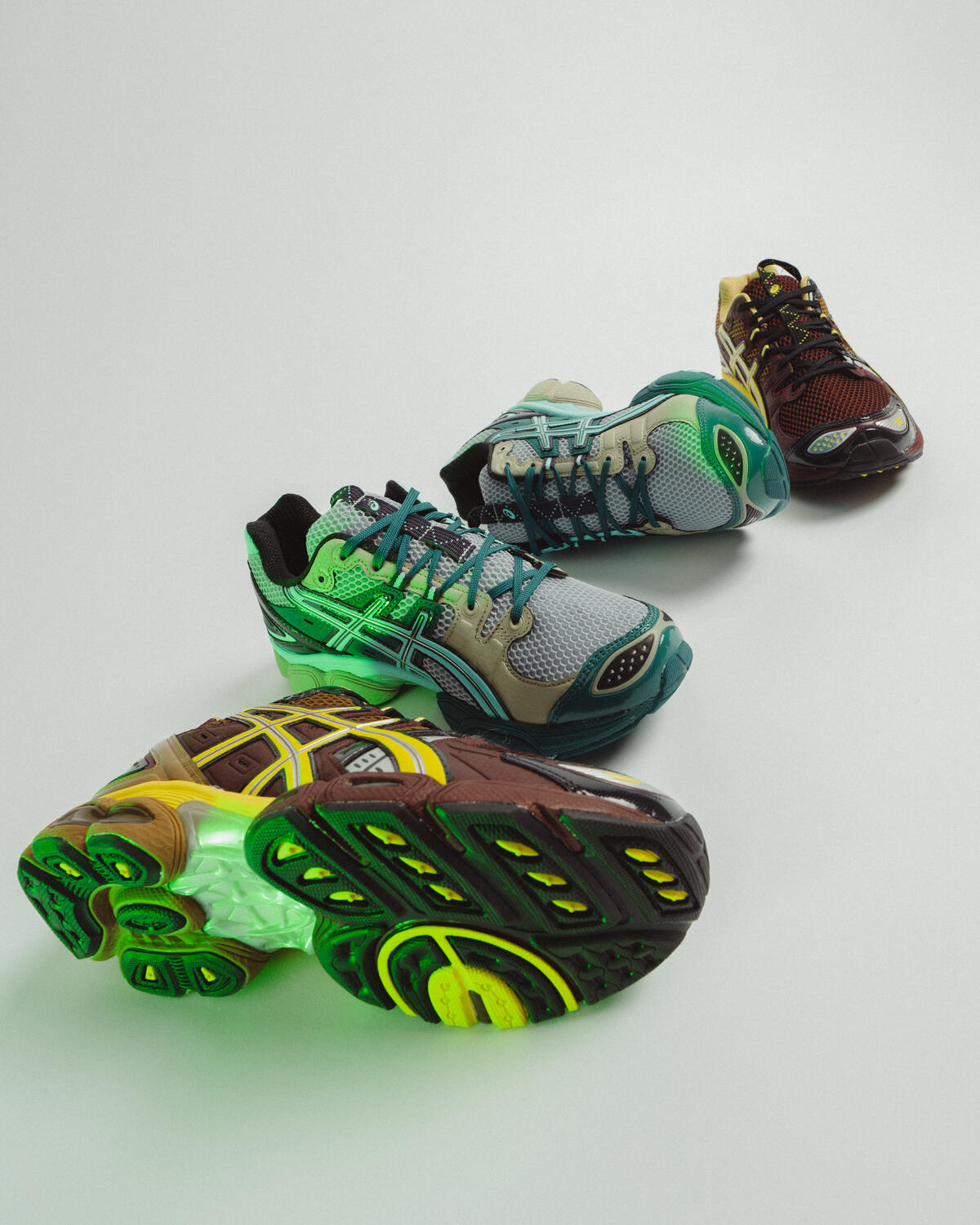 Asics x Kiko Kostadinov Studio UB3-S Gel-Nimbus 9 - Rum Raisin / Green Sheen - Image 15