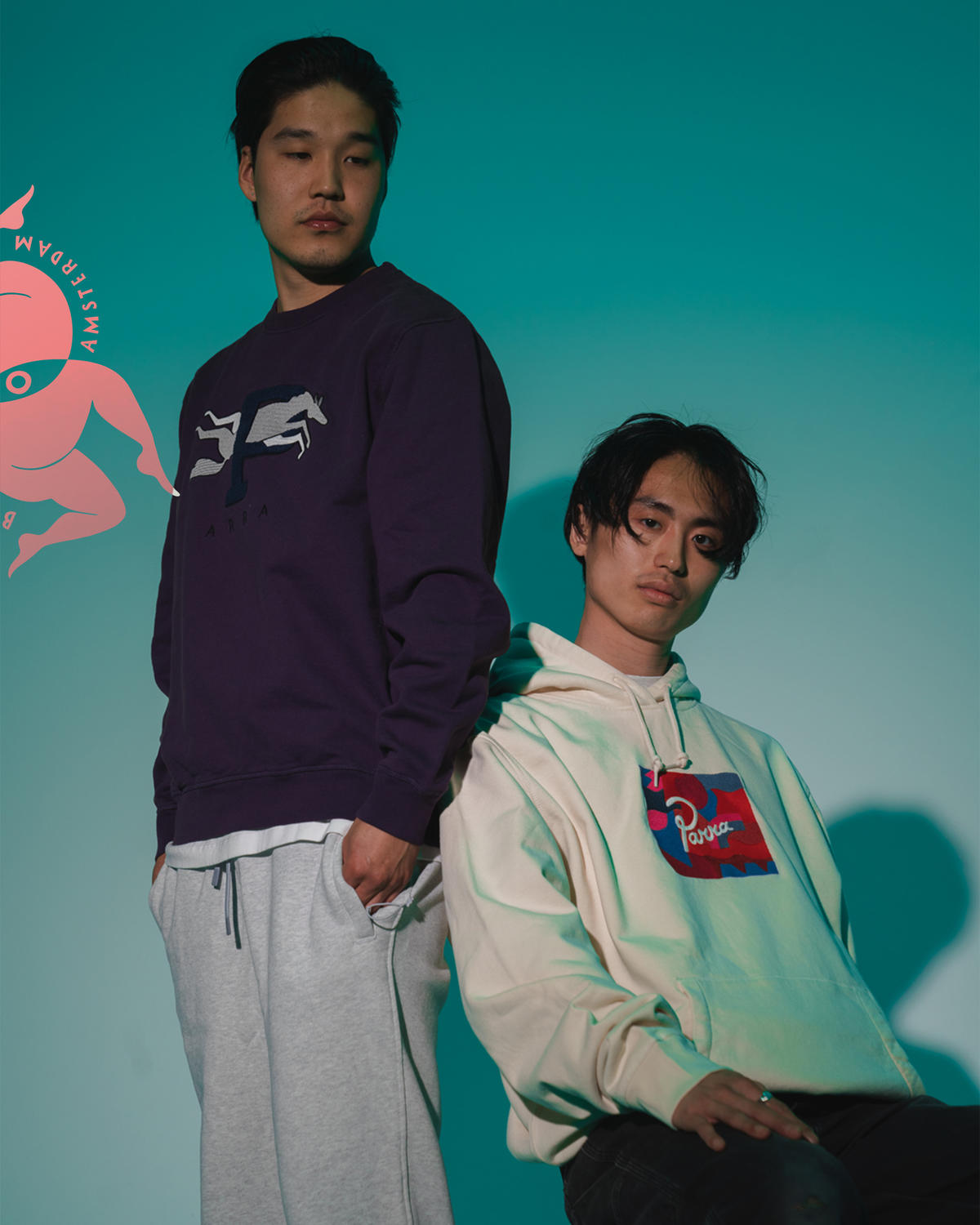 by Parra Abstract Shapes Hooded Sweatshirt - Image 4