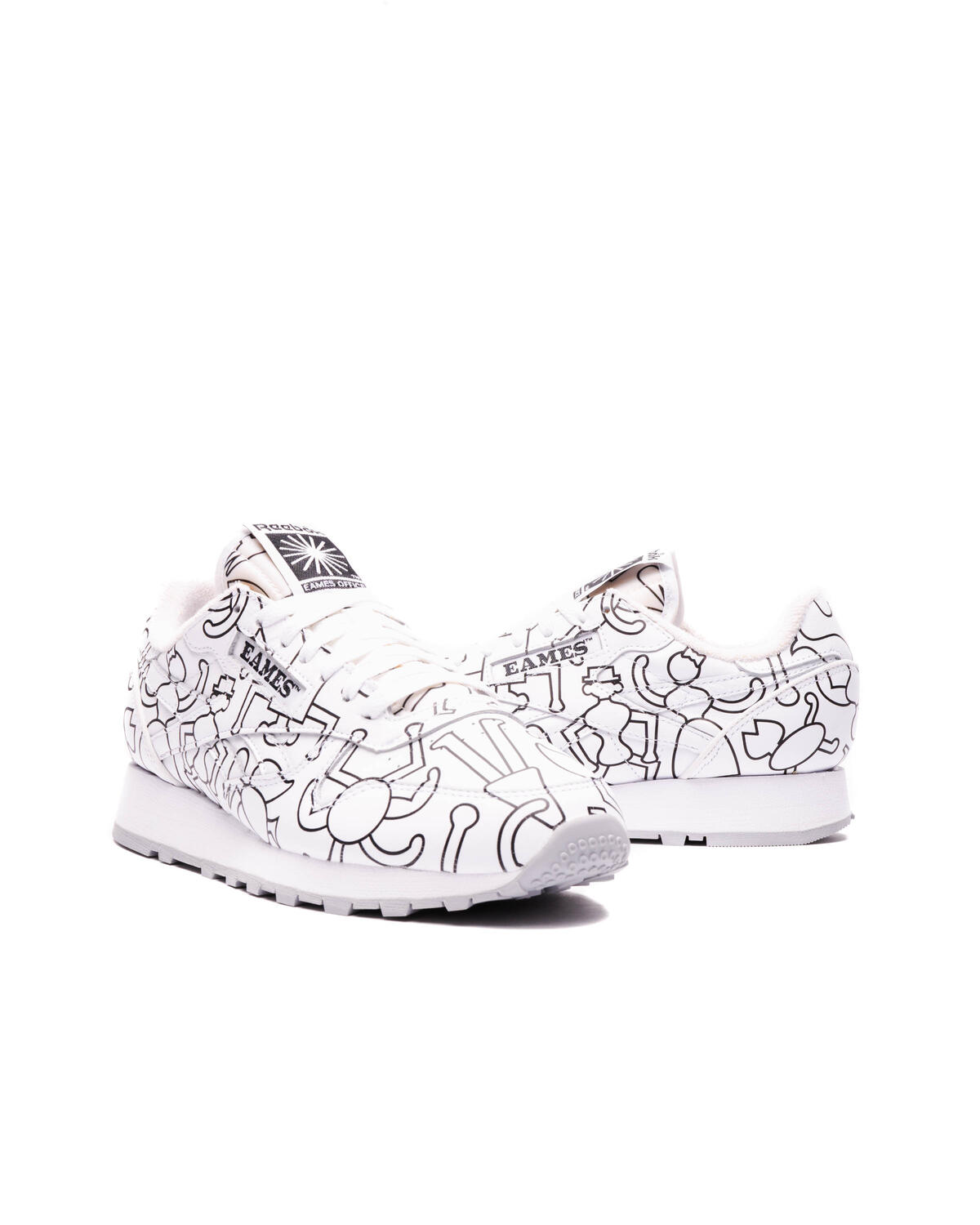 Reebok X Eames Mens Classic Leather Shoes White - Image 13