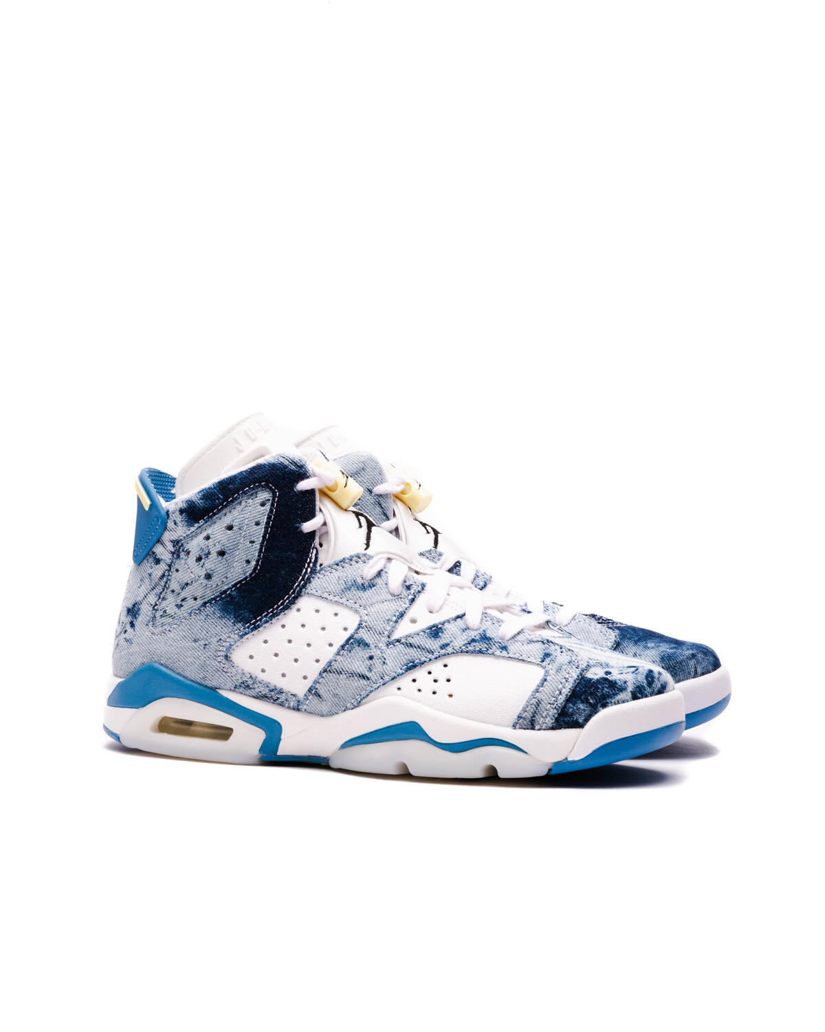 Air Jordan 6 Washed Denim Grade School Lifestyle Shoe - Blue/Denim Free Shipping - Image 3