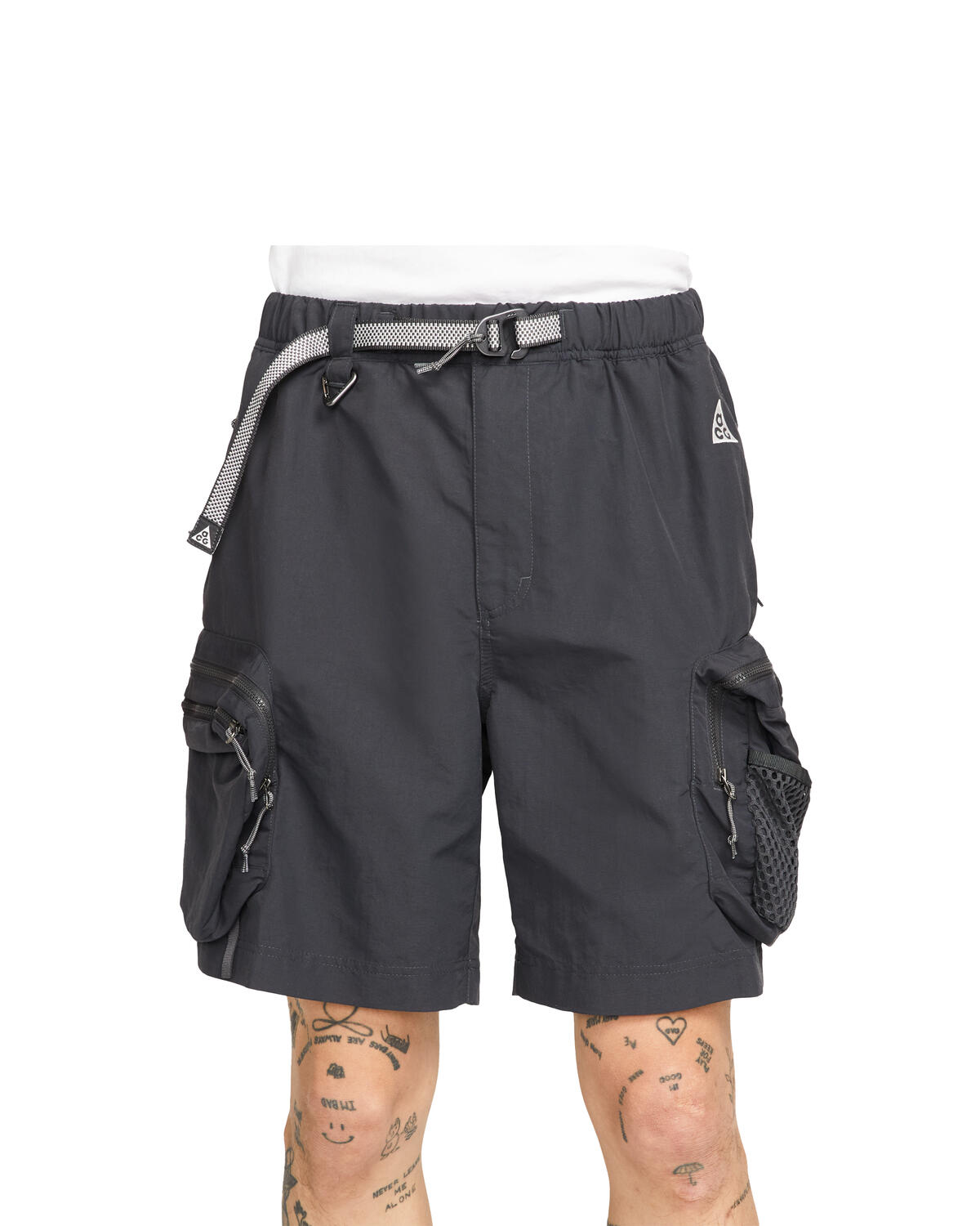 Nike ACG Snowgrass Cargo Shorts Dark Smoke Grey / Summit White - Image 19