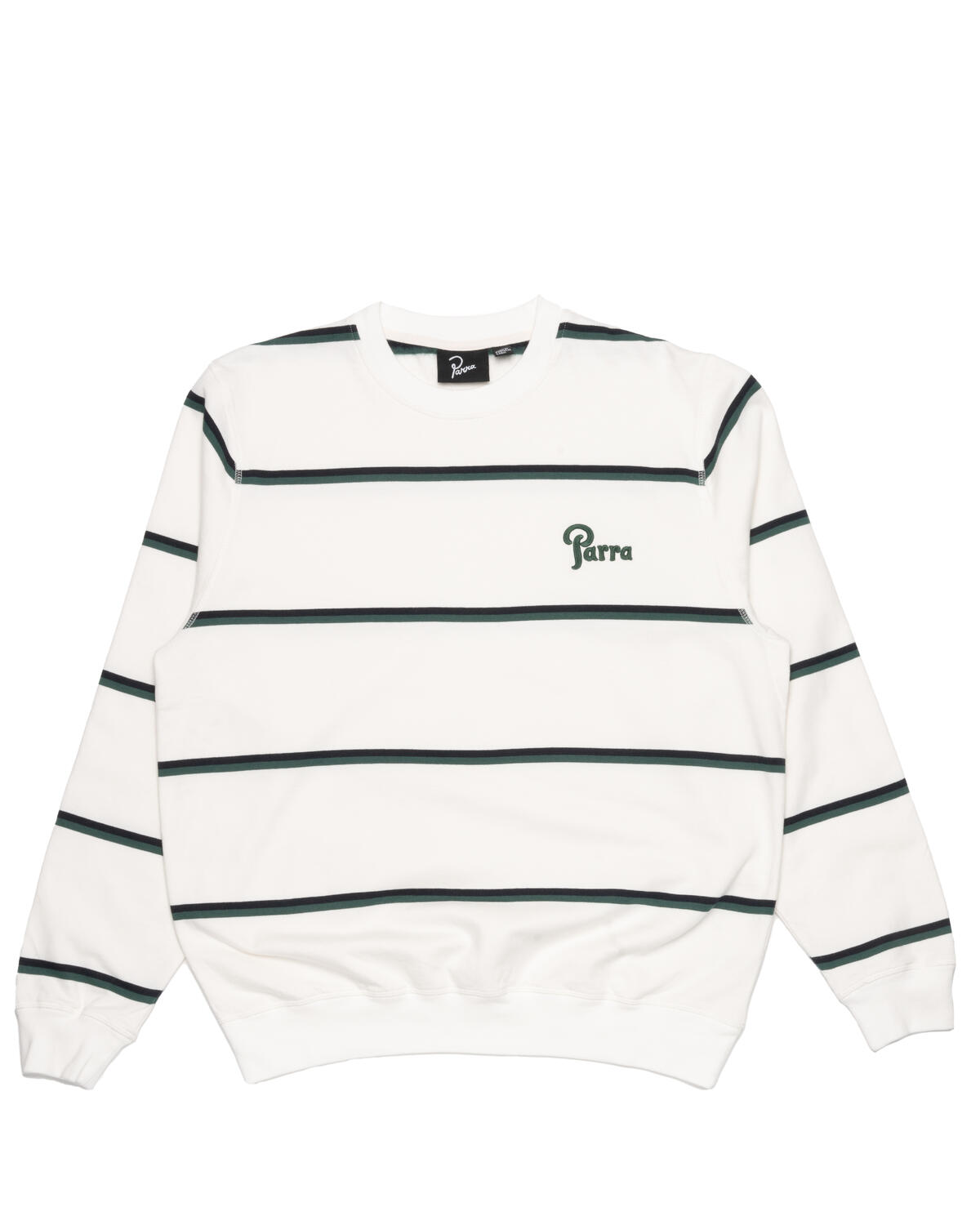 By Parra Fancy Logo Striped Crew Neck Sweatshirt - Image 2