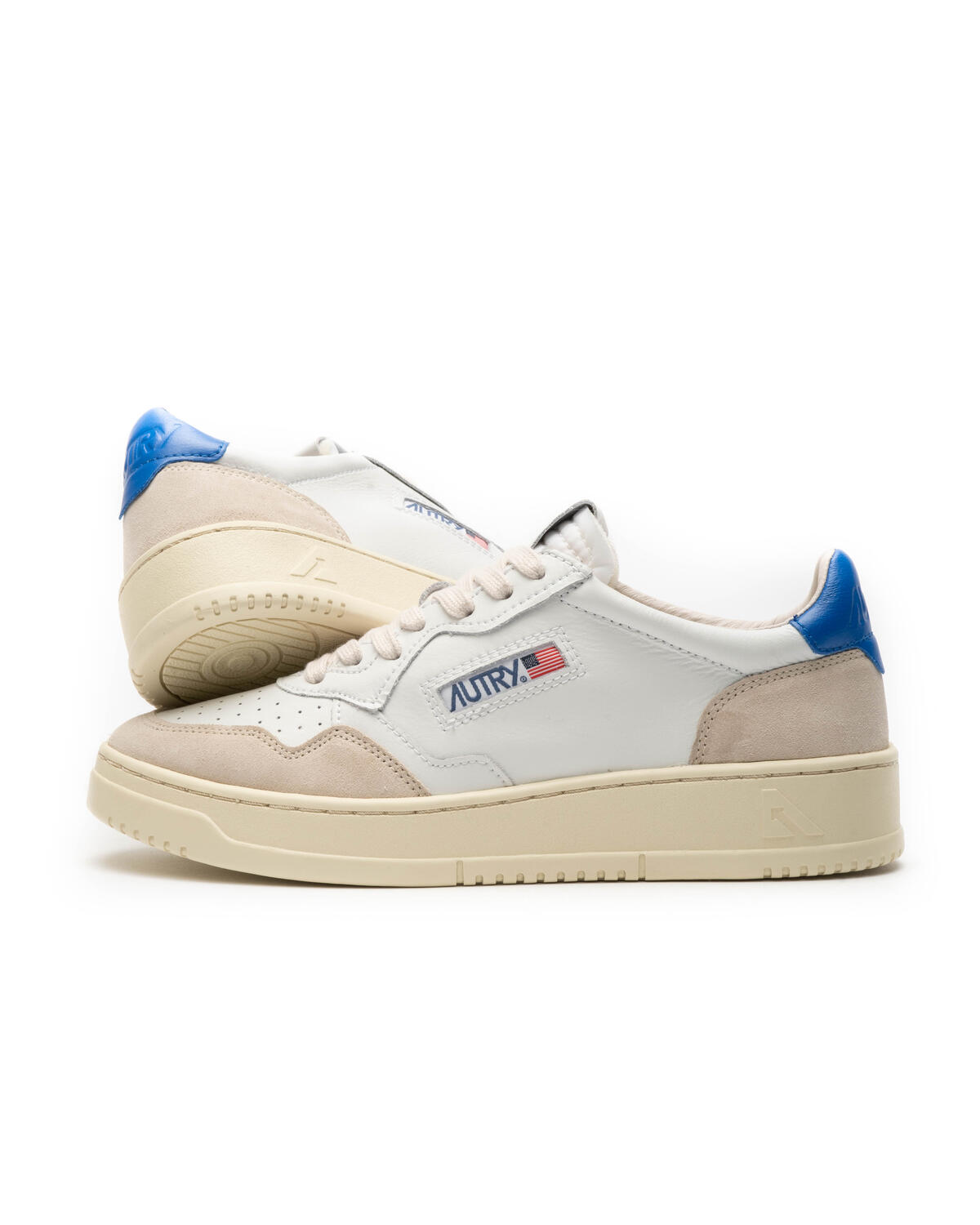 Autry Medalist Low Beige Blue White - Image 5