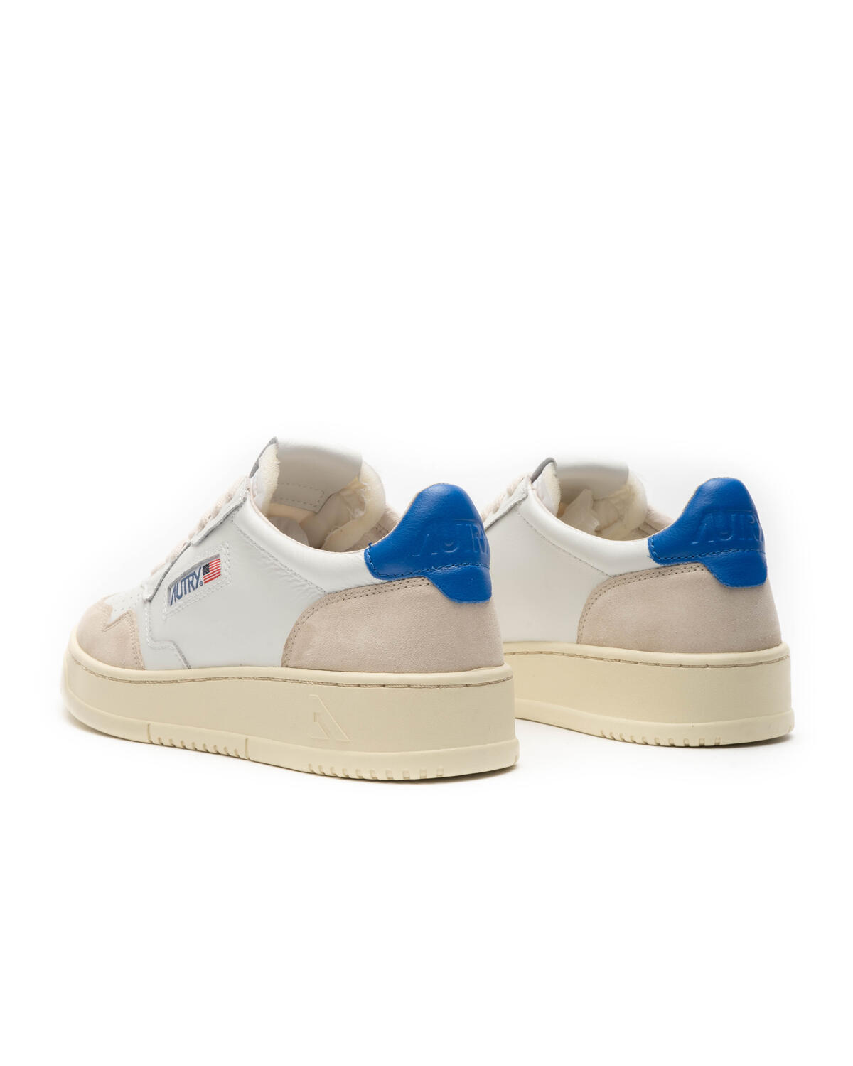 Autry Medalist Low Beige Blue White - Image 4