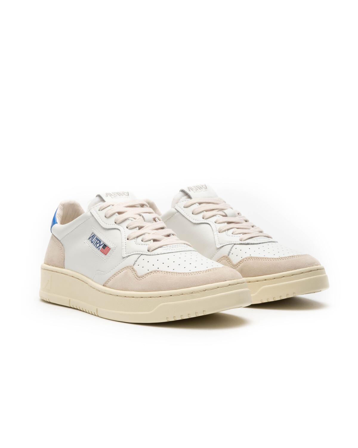 Autry Medalist Low Beige Blue White - Image 3