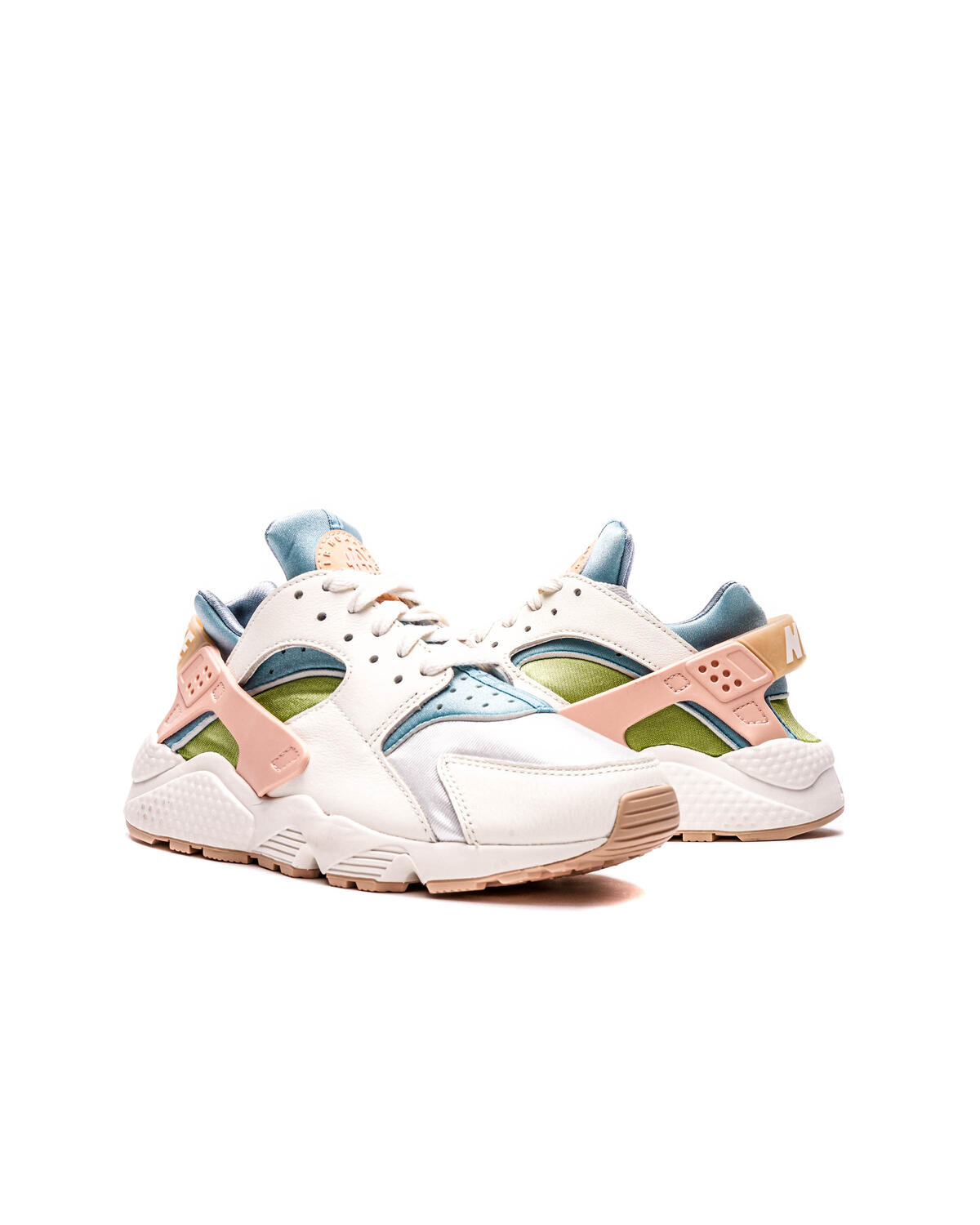 Nike Air Huarache SE Sail / Arctic Orange - Worn Blue - Vivid Green (Women's) - Image 5