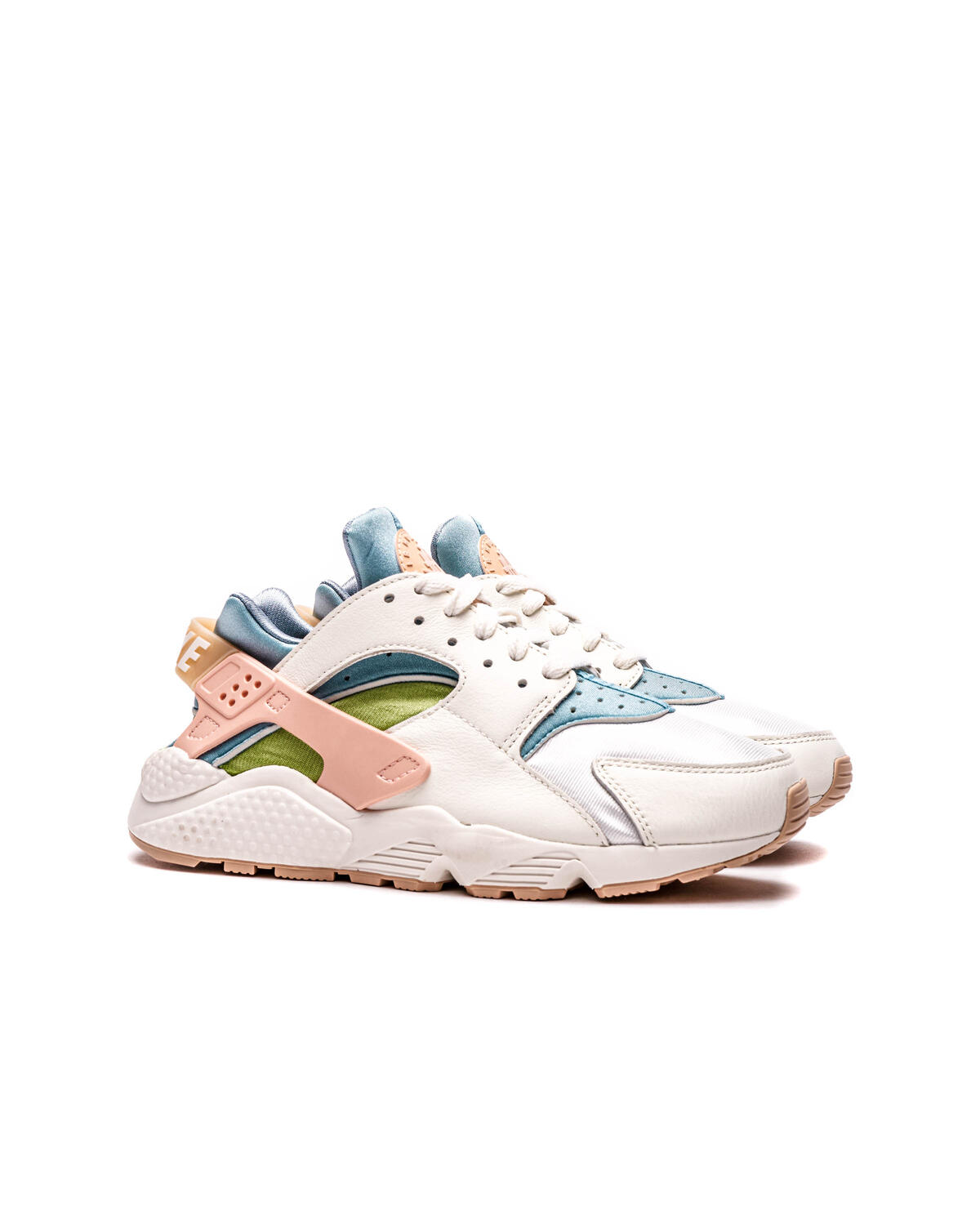 Nike Air Huarache SE Sail / Arctic Orange - Worn Blue - Vivid Green (Women's) - Image 3