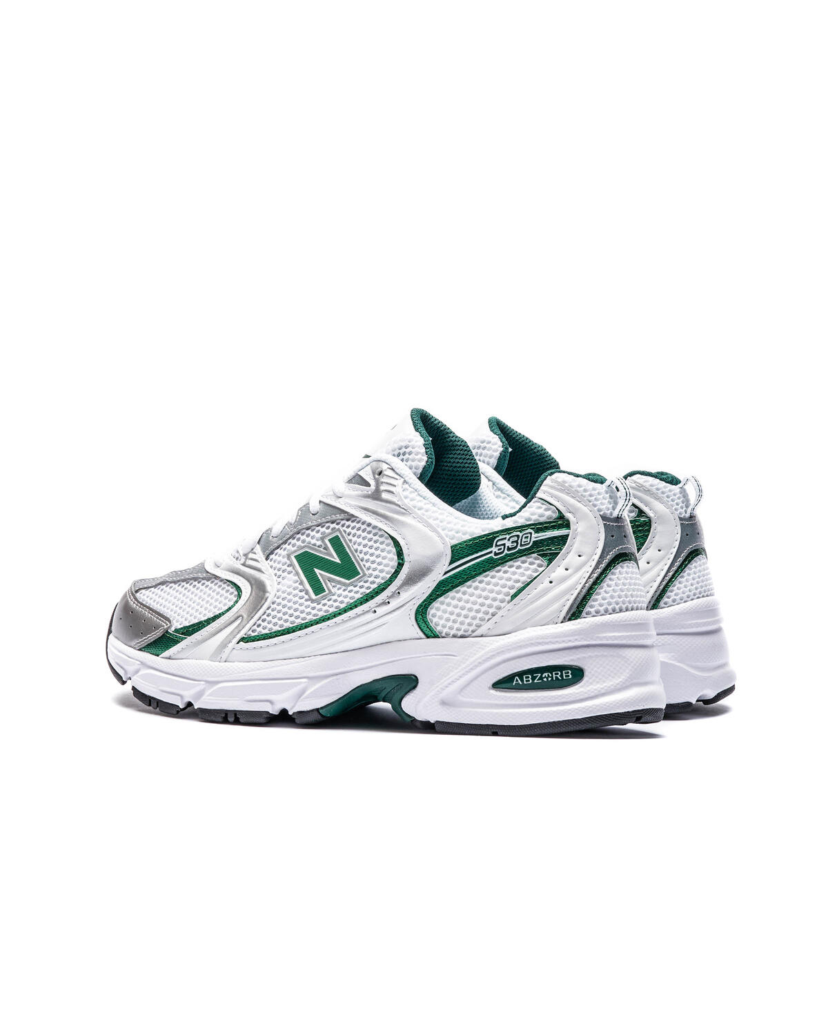 New Balance 530 White / Nightwatch Green - Image 11