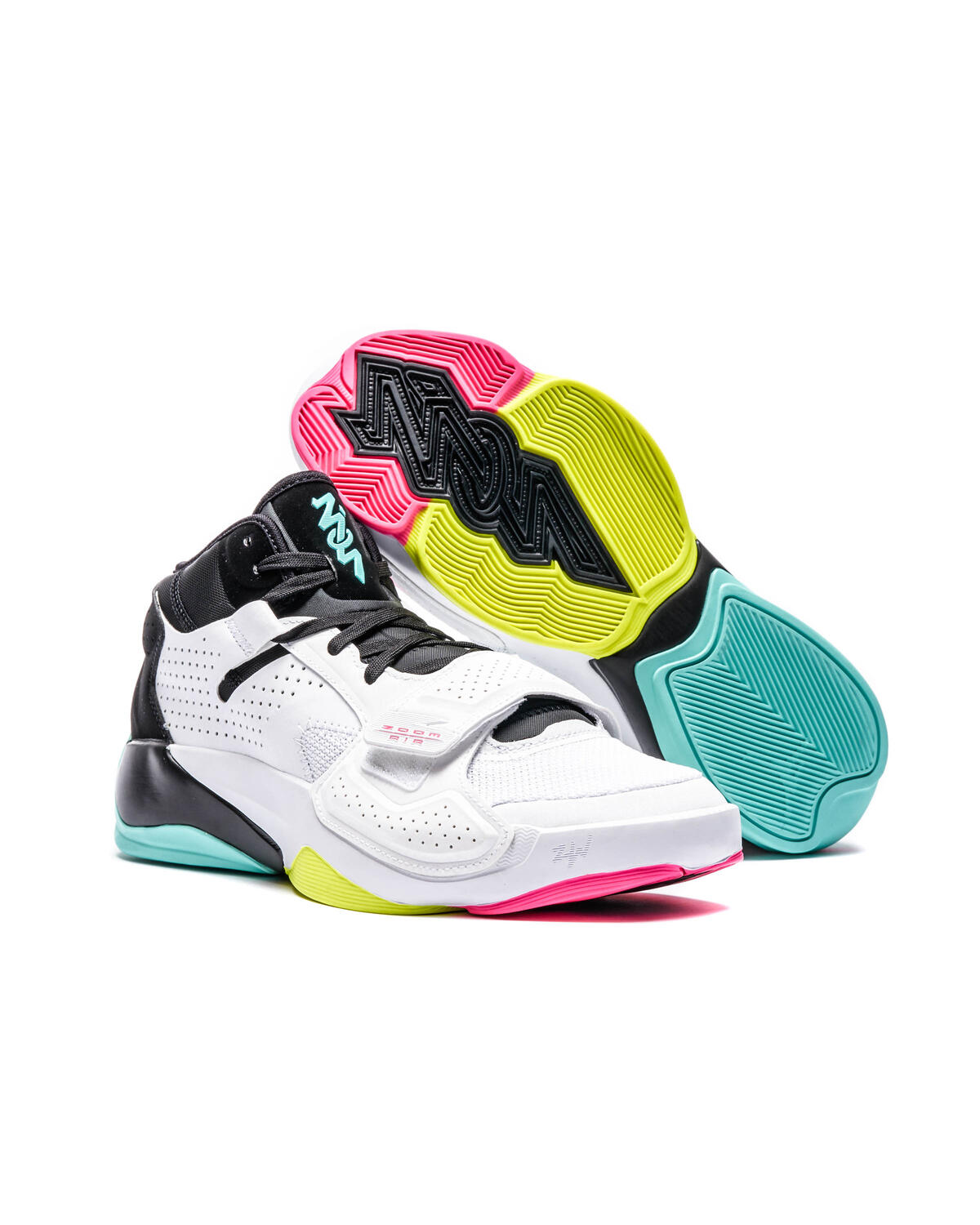 Zion 2 Men's Basketball Shoes 'White/Volt/Black' - Image 12