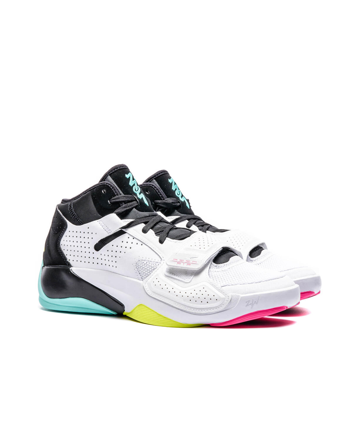 Zion 2 Men's Basketball Shoes 'White/Volt/Black' - Image 10