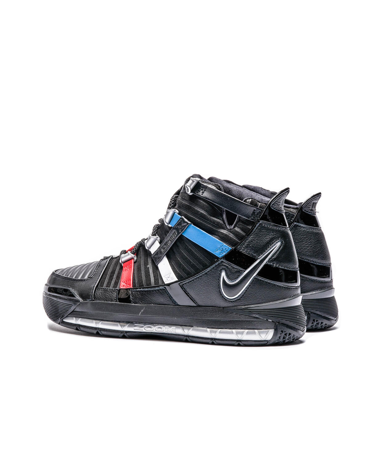 Nike Zoom Lebron 3 Black / Metallic Silver - University Red - Image 22