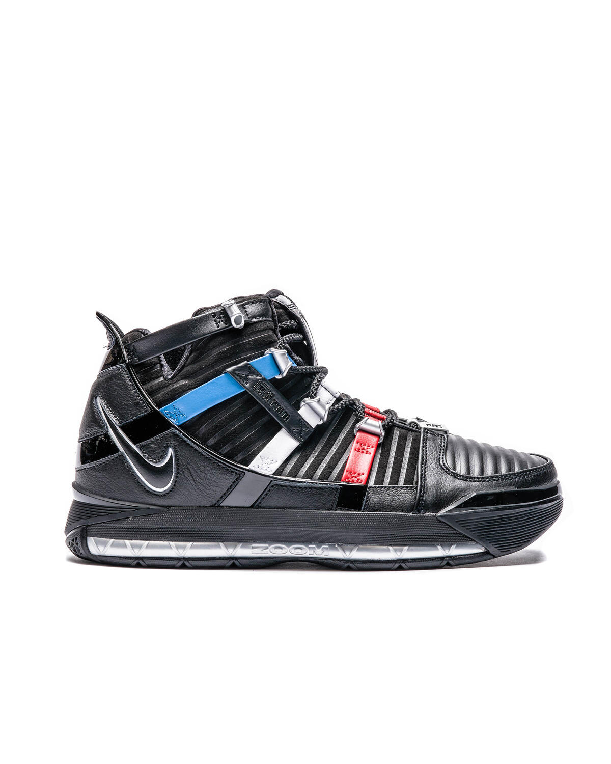 Nike Zoom Lebron 3 Black / Metallic Silver - University Red - Image 20