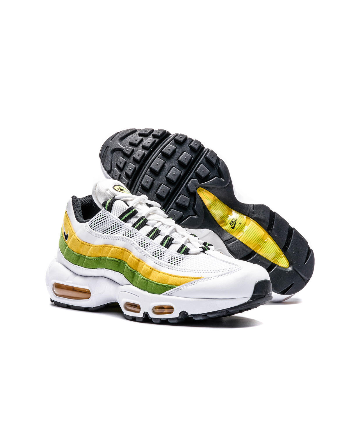 Nike Air Max 95 Essential - White / Green Apple / Tour Yellow / Black - Image 12