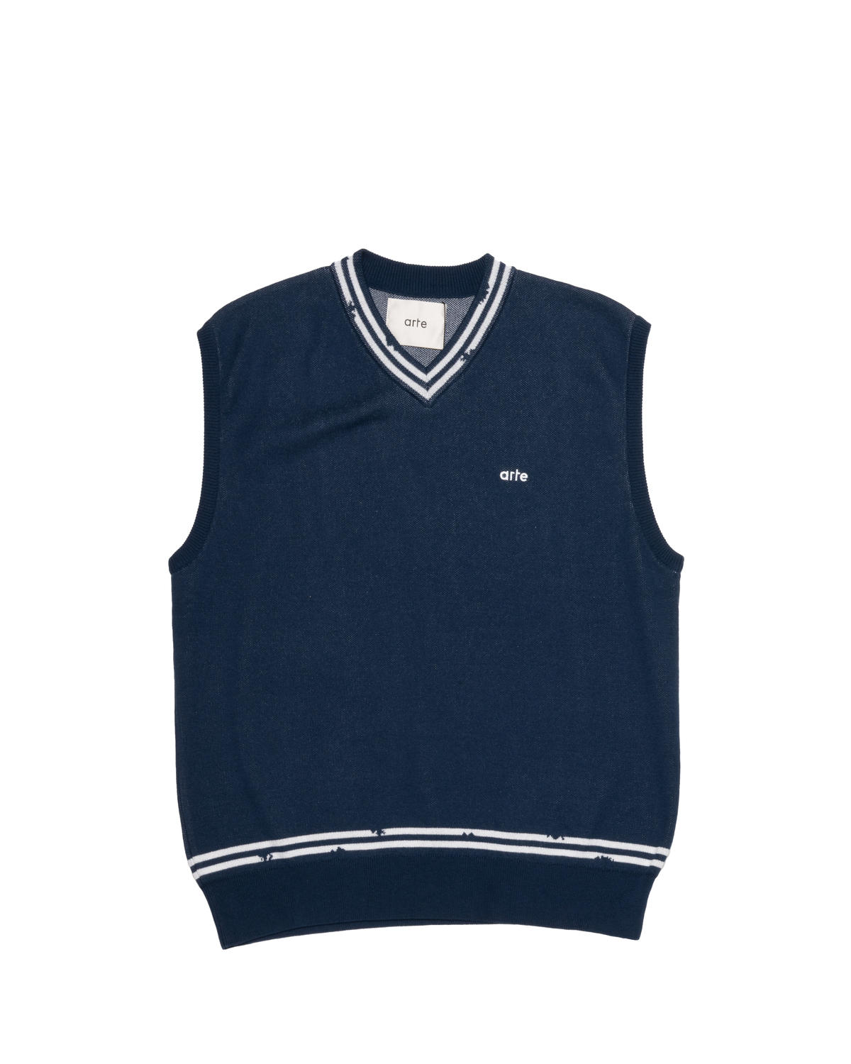 Arte Antwerp Destruct Stripe Vest - Image 2