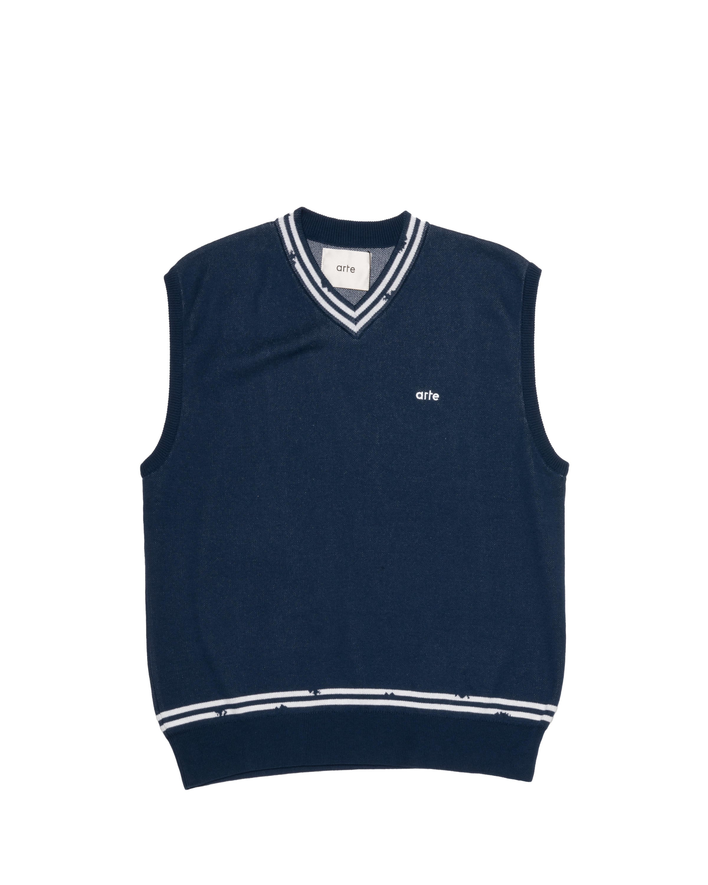 Arte Antwerp Destruct Stripe Vest