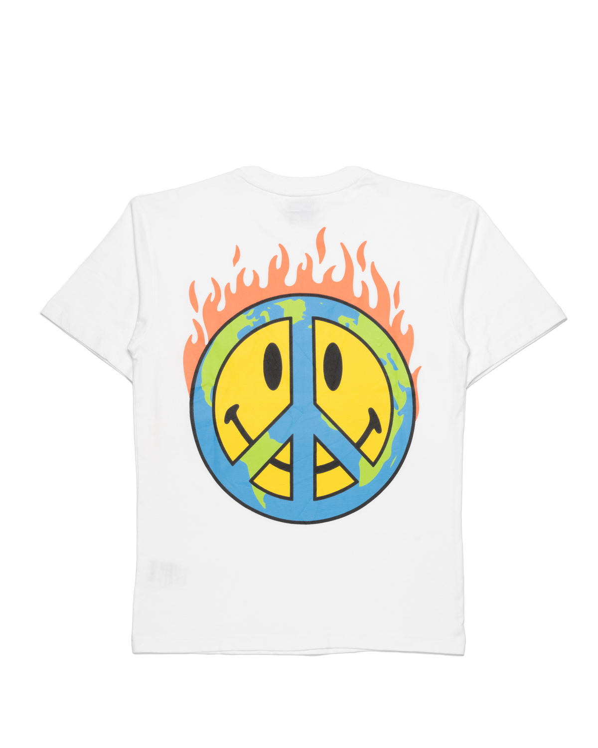 Market Smiley Earth On Fire T-Shirt - Image 3