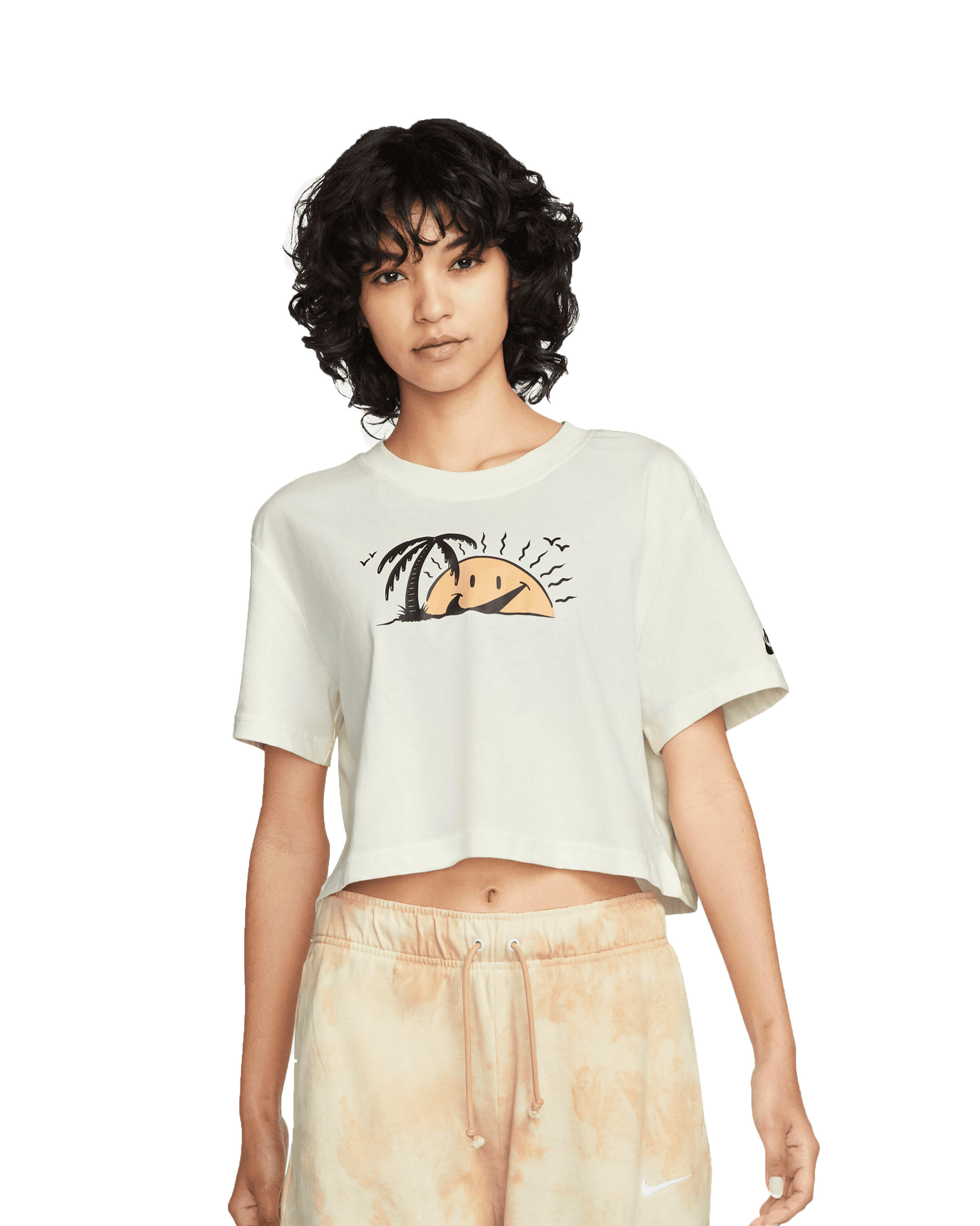 nike wmns cropped tee