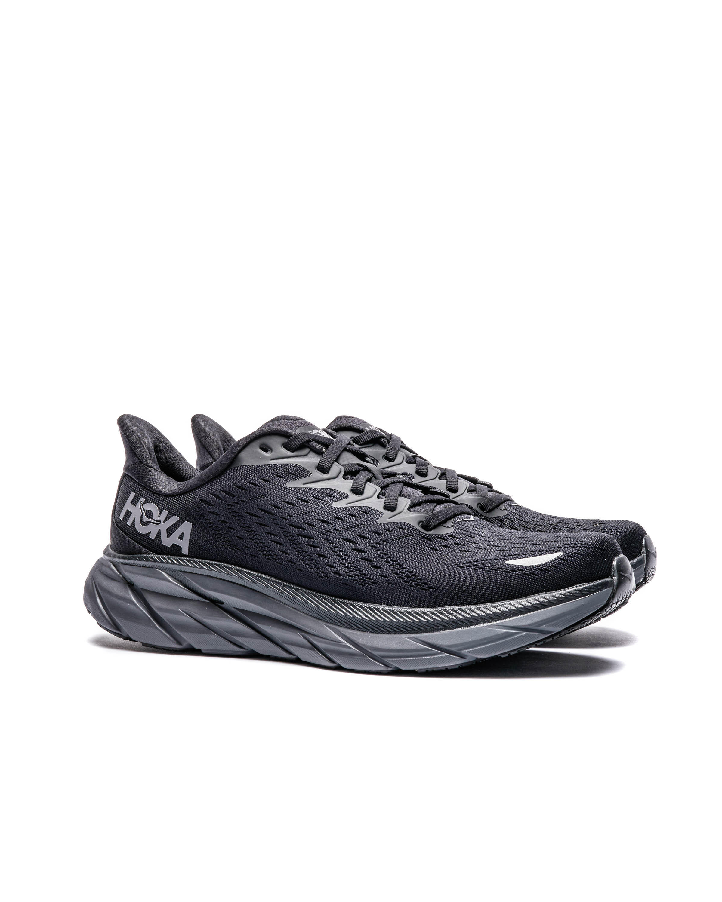 Hoka One One Clifton 8 Shoes‎ Mens 9D Triple Black Running Sneakers 1119393 Hoka One One® M Clifton 8 Black/ White | Footshop main image 2