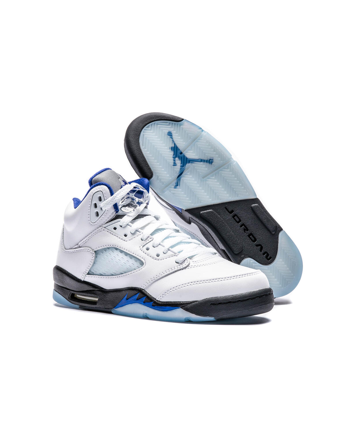 Nike GS Air Jordan 5 Retro - White / Dark Concord Black - Image 28