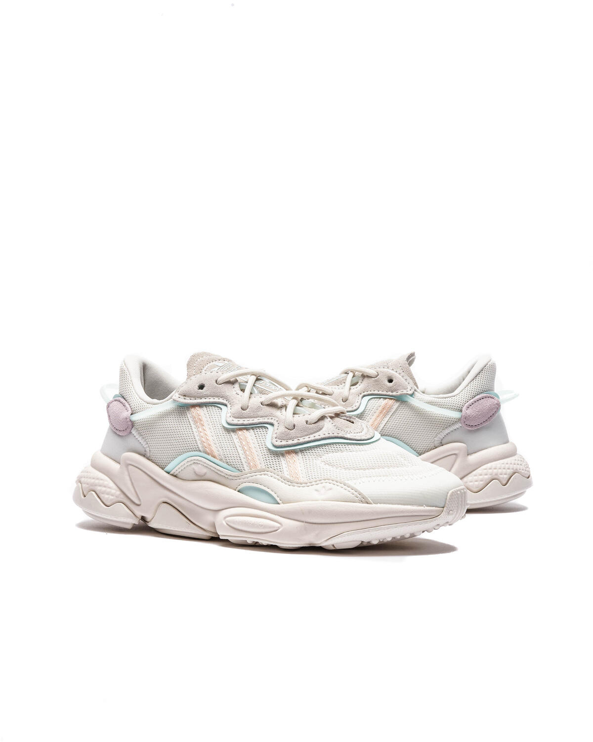 Adidas Ozweego Cloud White / Bliss Orange / Almost Blue (Women's) - Image 5