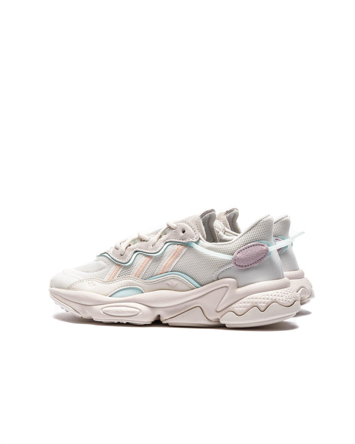Adidas Ozweego Cloud White / Bliss Orange / Almost Blue (Women's) - Image 4
