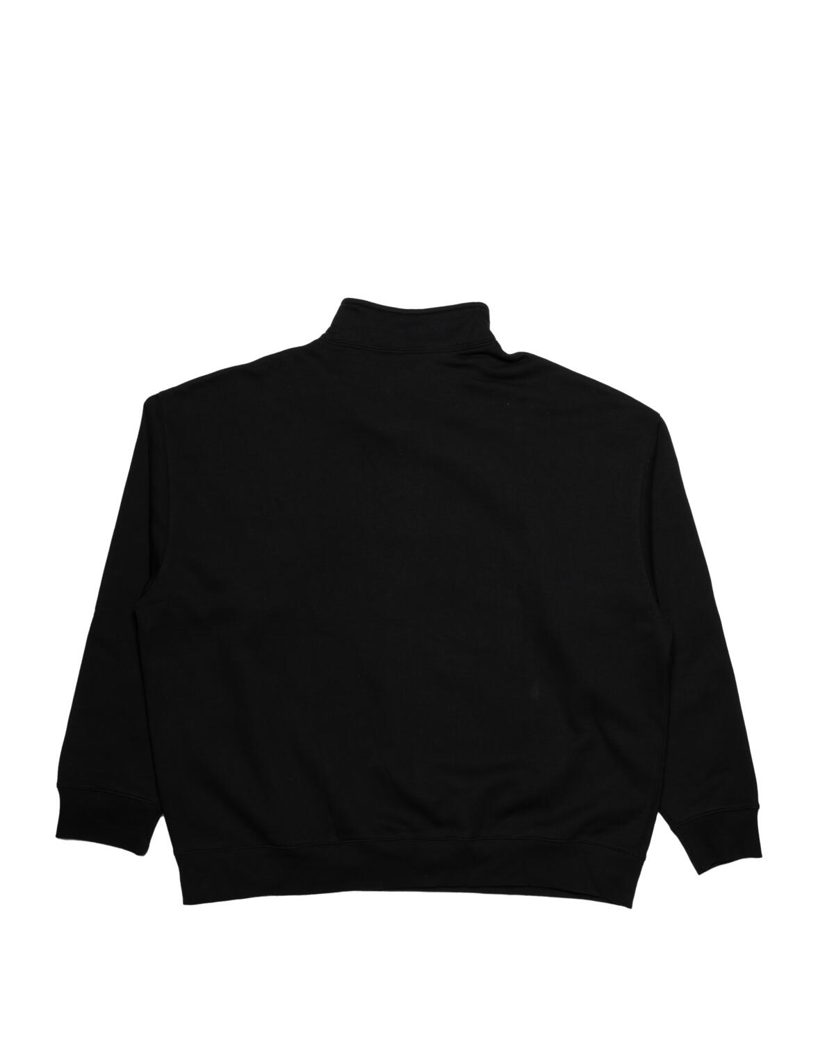 Nike Solo Swoosh 1/4 Zip Sweatshirt Black / White - Image 3