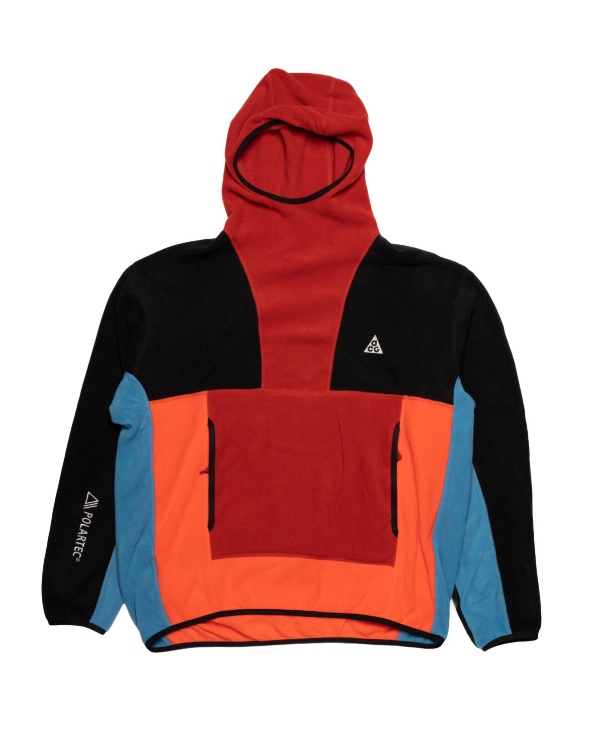 Nike ACG Polartec Wolf Tree Hoodie Cinnabar / Black / Rush Orange / Dutch Blue - Image 2