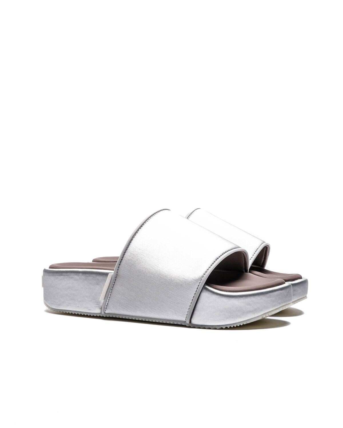 adidas Y-3 Slide Silver Metallic/Brown/Cream White - Image 15
