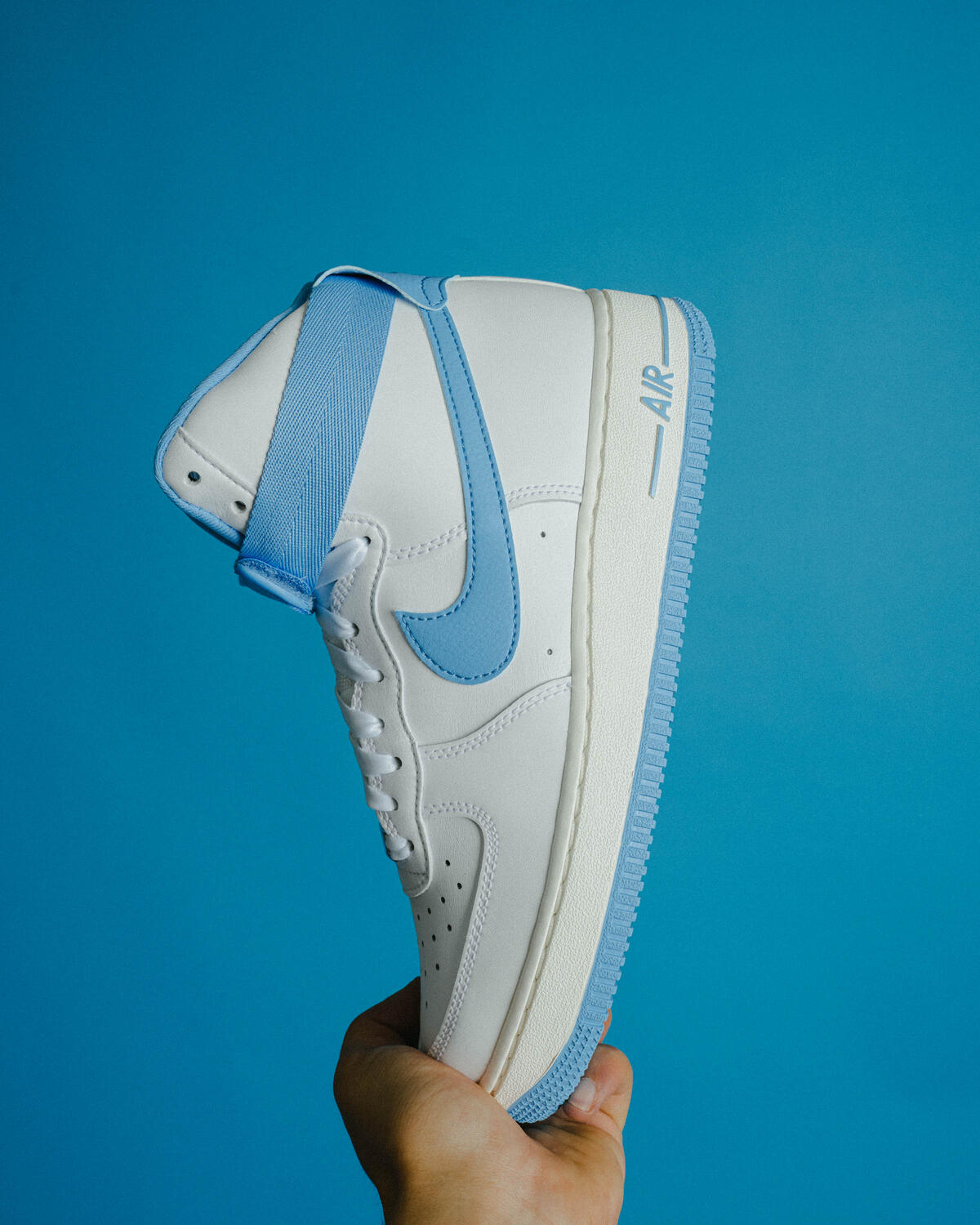 Nike Air Force 1 High 'White/University Blue/Sail' (Women's) - Image 23